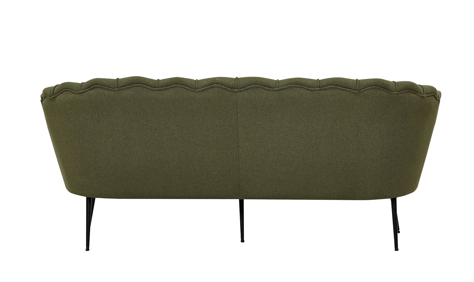 Venture Home Calais Sofa 3-seater - Dusty Green Fabric - Black Legs