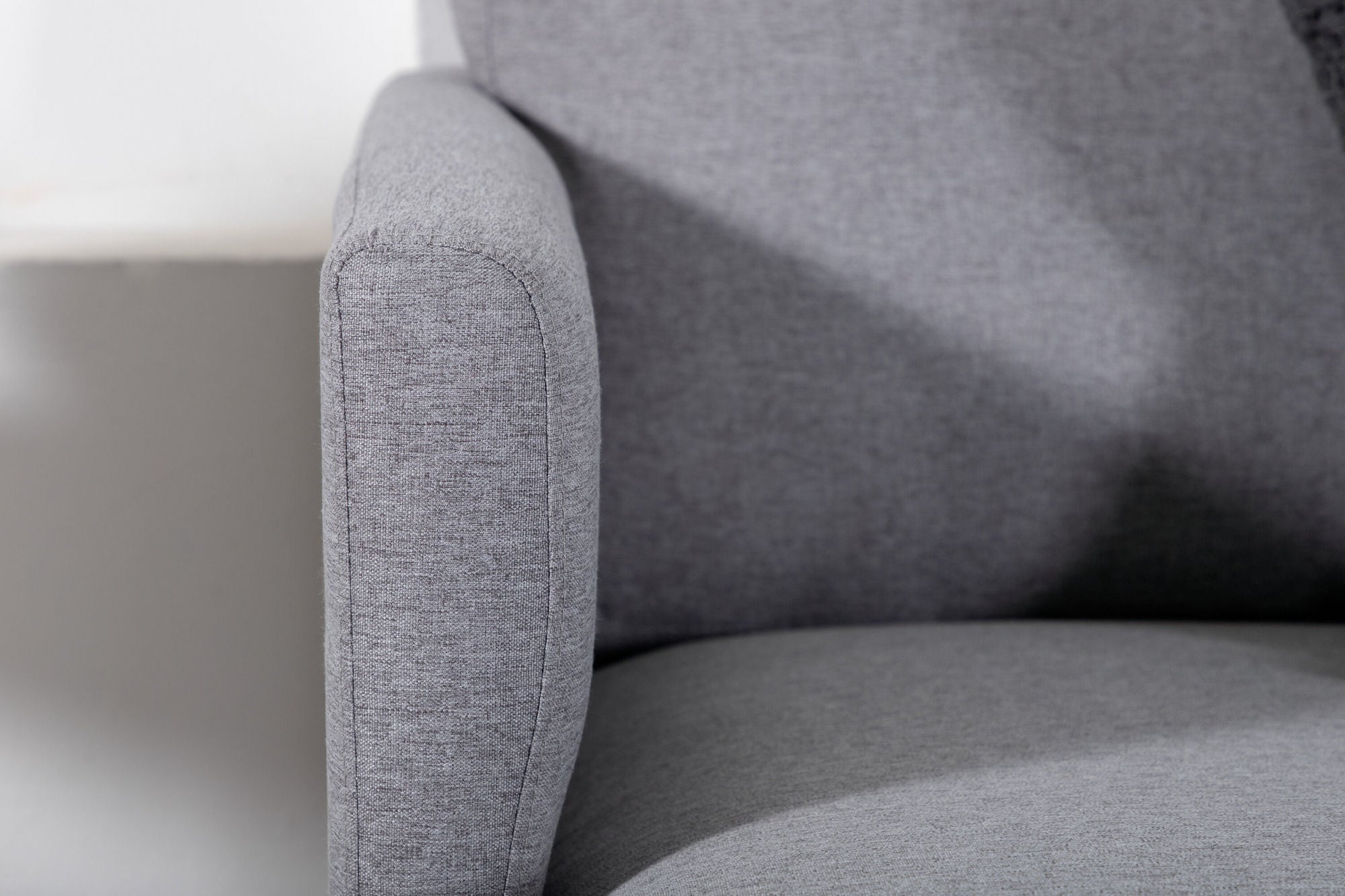 Venture Home Zoom U-Sofa - Black / Steel Grey Fabric