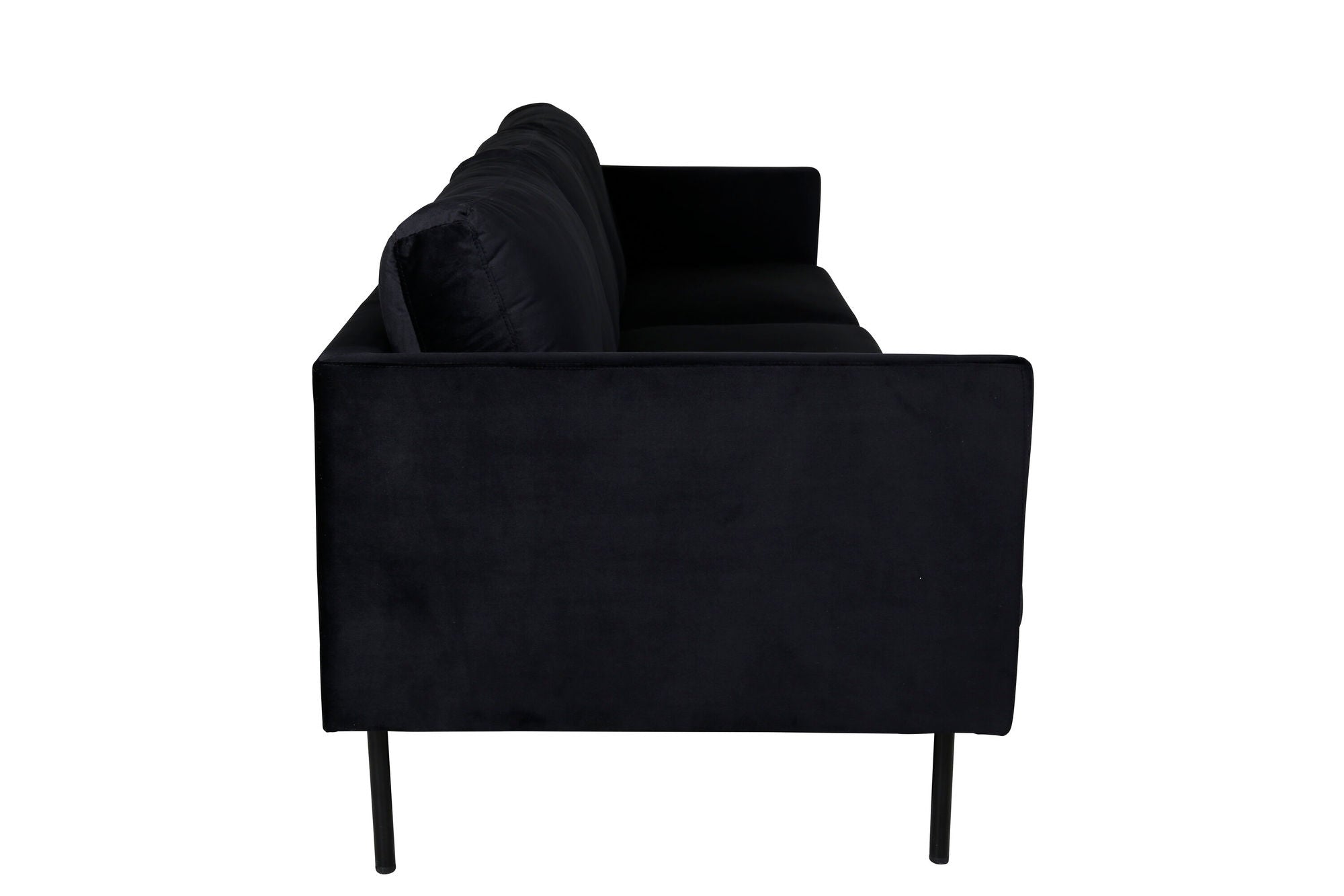 Venture Home Zoom 3-seat Sofa - Black / Black Velvet