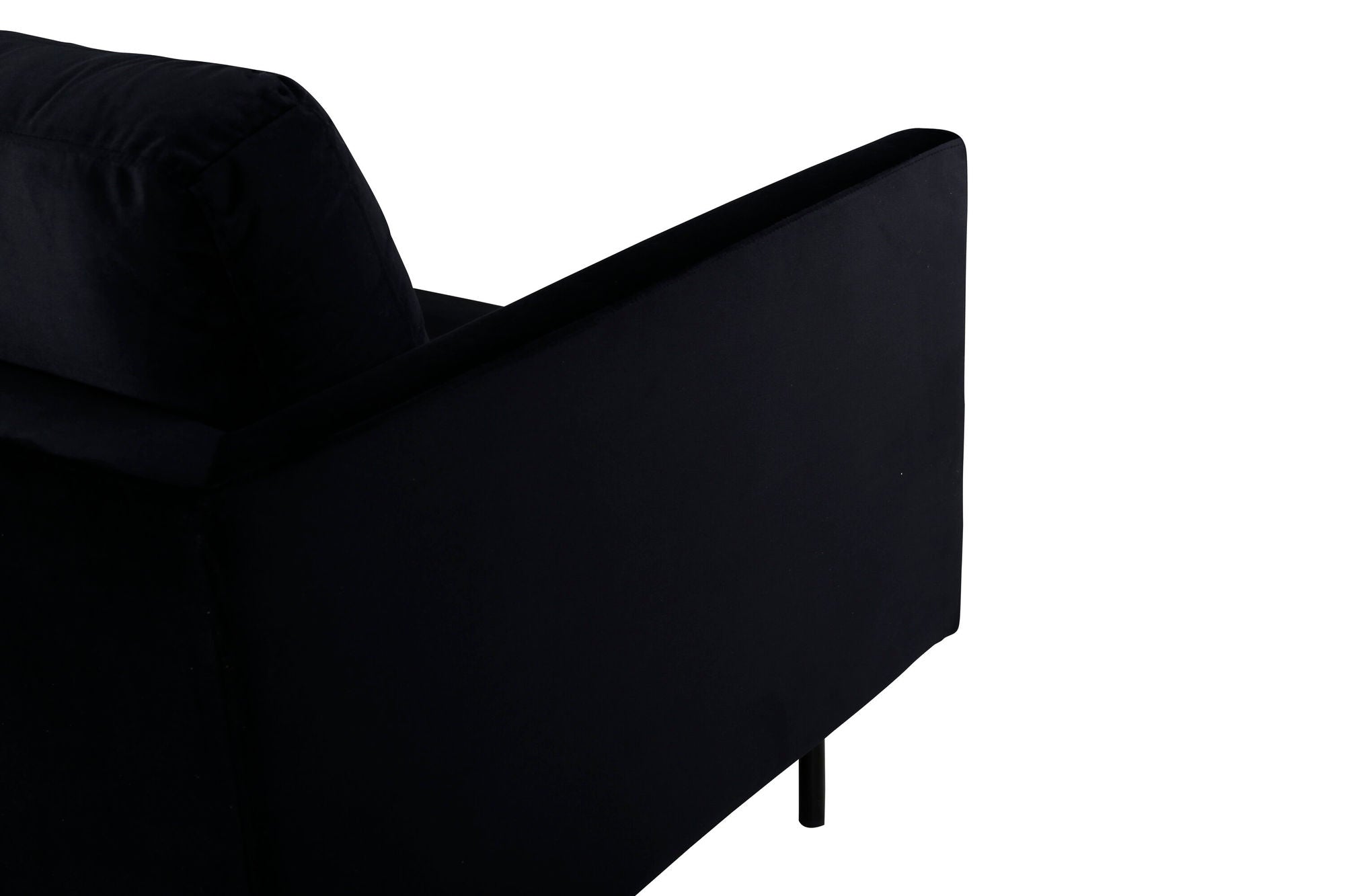 Venture Home Zoom 3-seat Sofa - Black / Black Velvet
