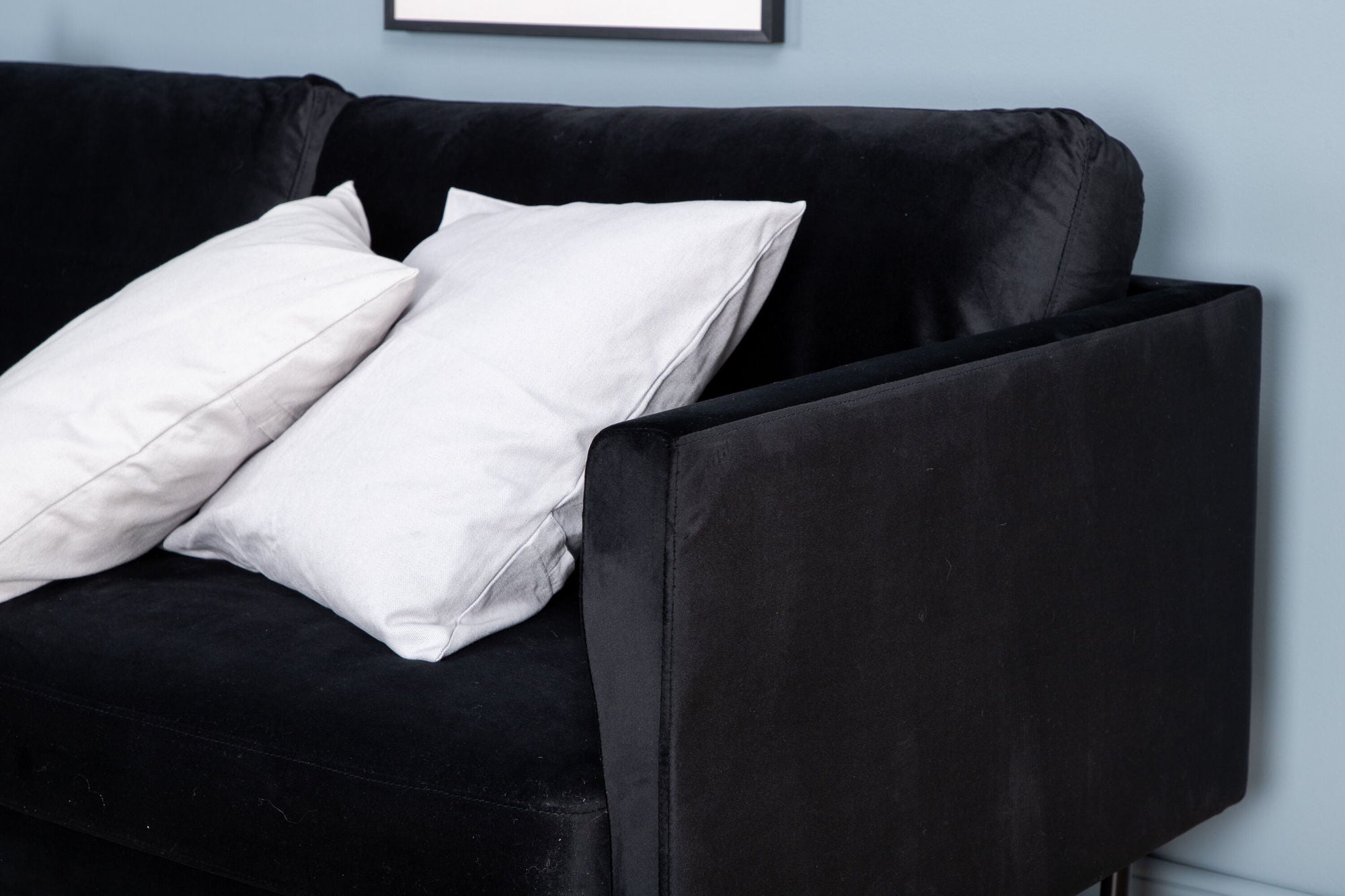 Venture Home Zoom 3-seat Sofa - Black / Black Velvet