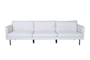 Venture Home Zoom 3-seat Sofa - Black / Light Beige Fabric