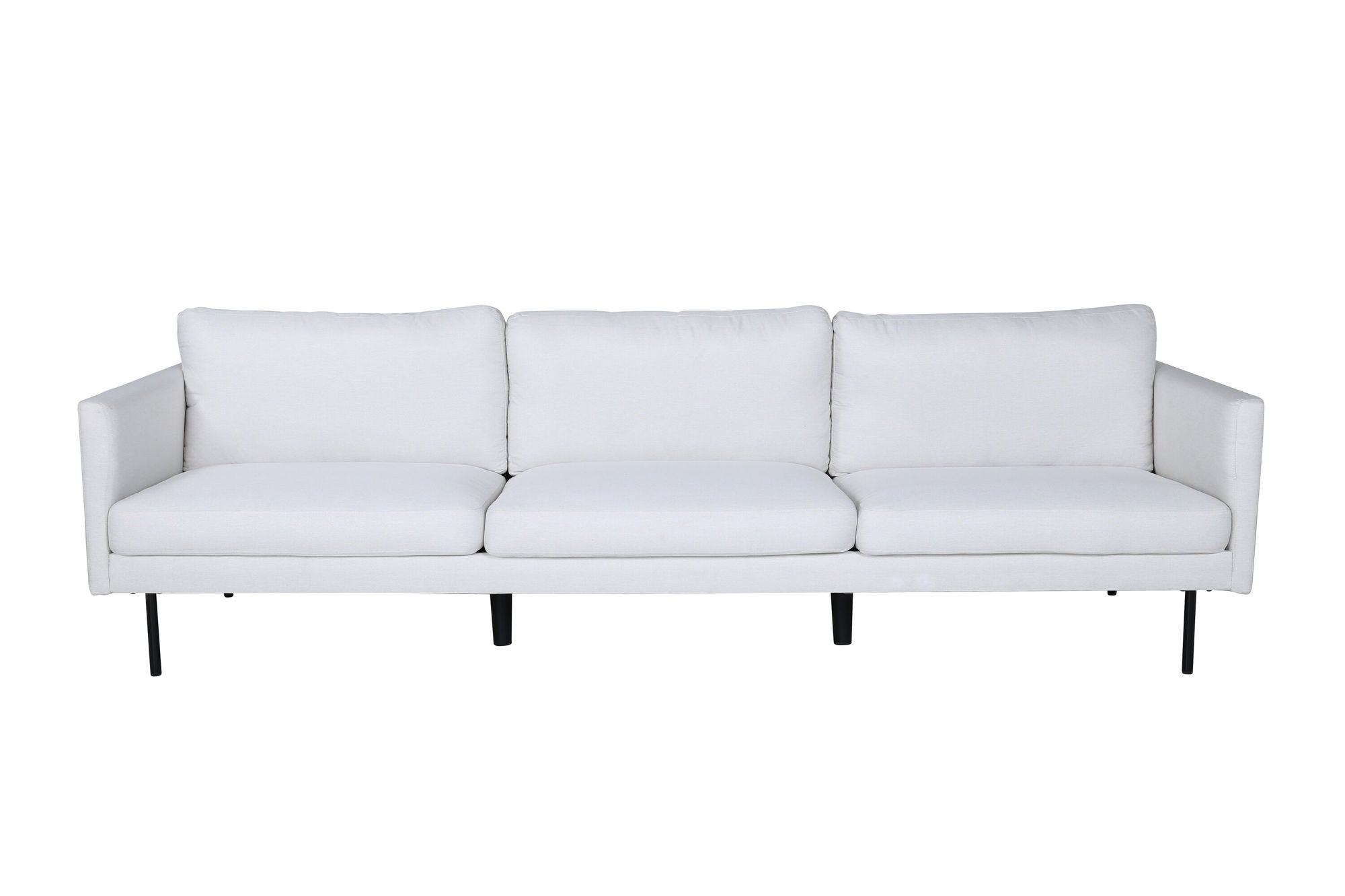 Venture Home Zoom 3-seat Sofa - Black / Light Beige Fabric