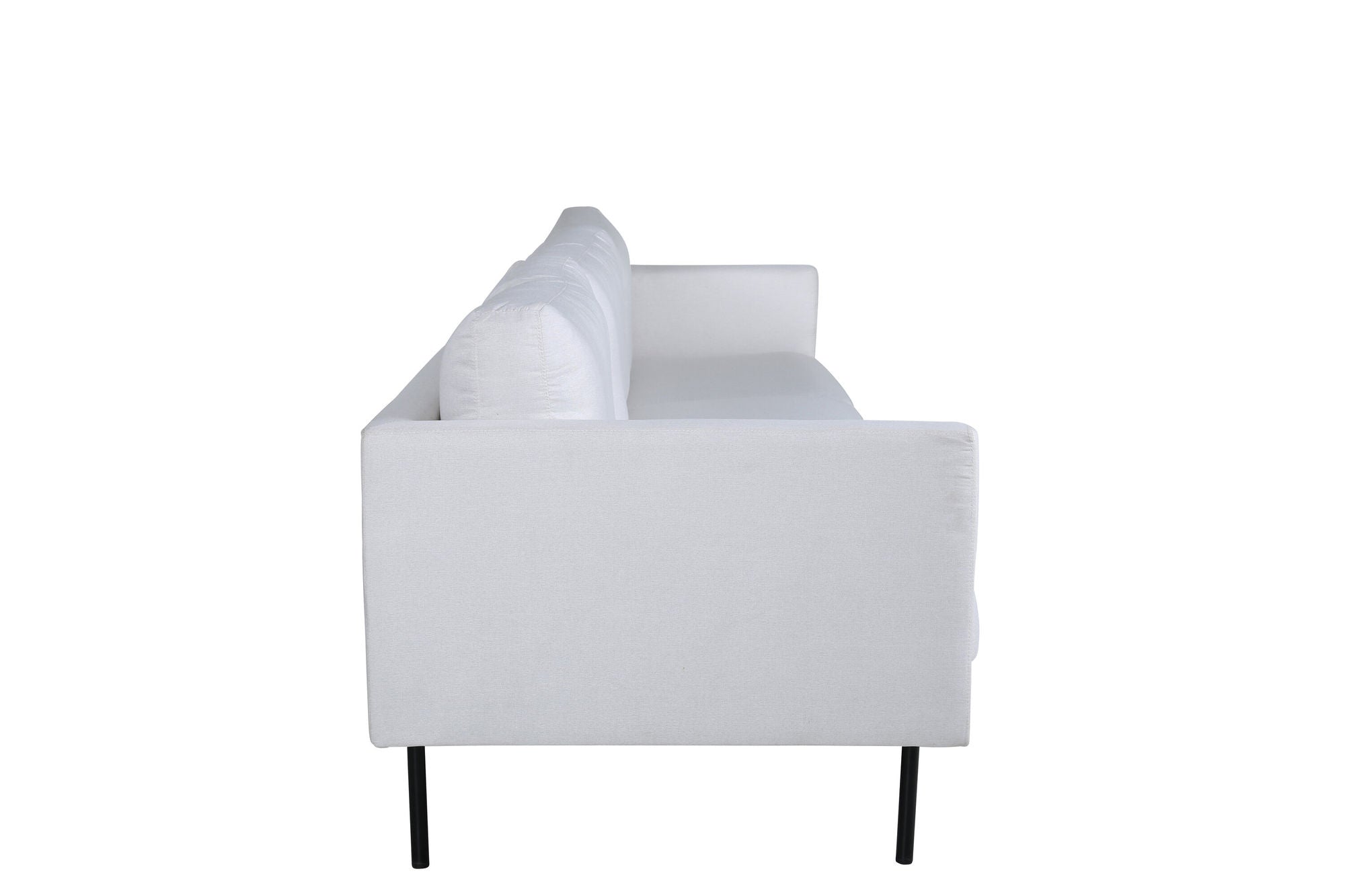 Venture Home Zoom 3-seat Sofa - Black / Light Beige Fabric
