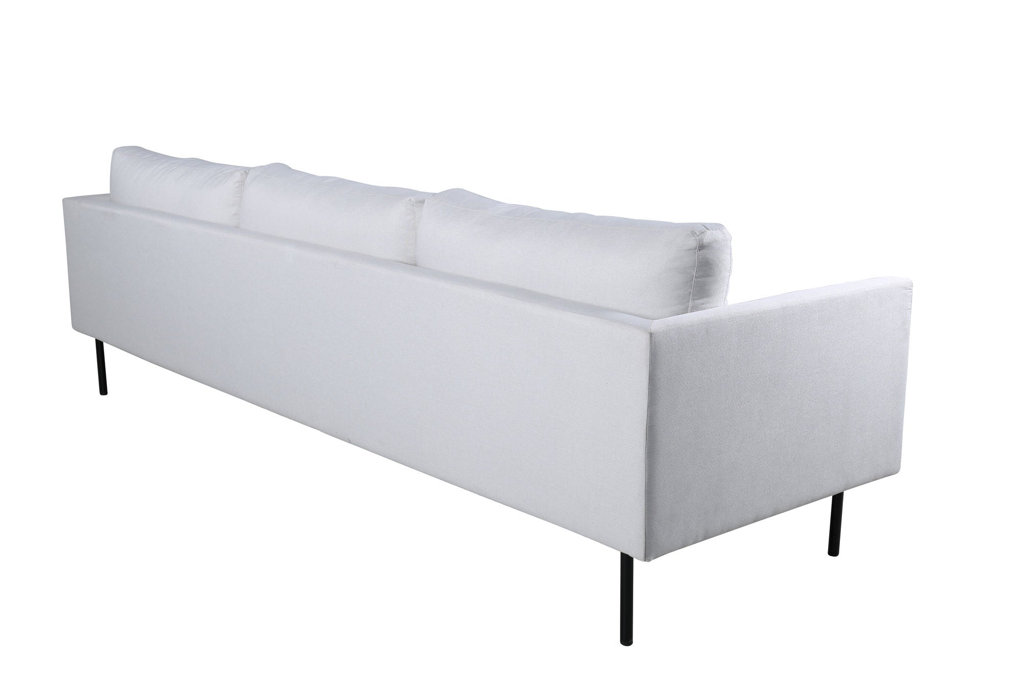 Venture Home Zoom 3-seat Sofa - Black / Light Beige Fabric
