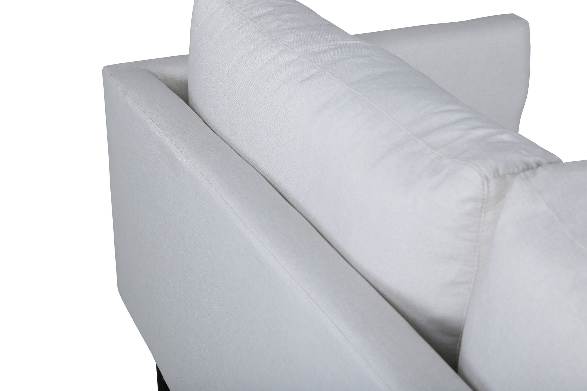 Venture Home Zoom 3-seat Sofa - Black / Light Beige Fabric