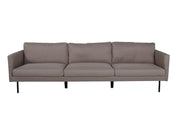 Venture Home Zoom 3-seat Sofa - Black / Brown Fabric
