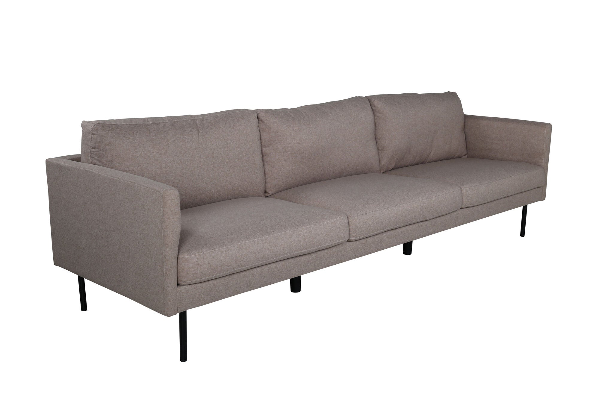 Venture Home Zoom 3-seat Sofa - Black / Brown Fabric