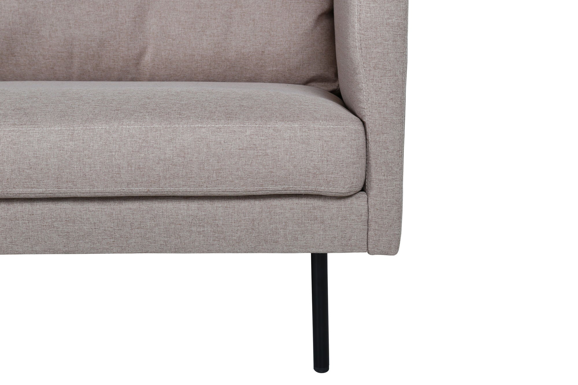 Venture Home Zoom 3-seat Sofa - Black / Brown Fabric