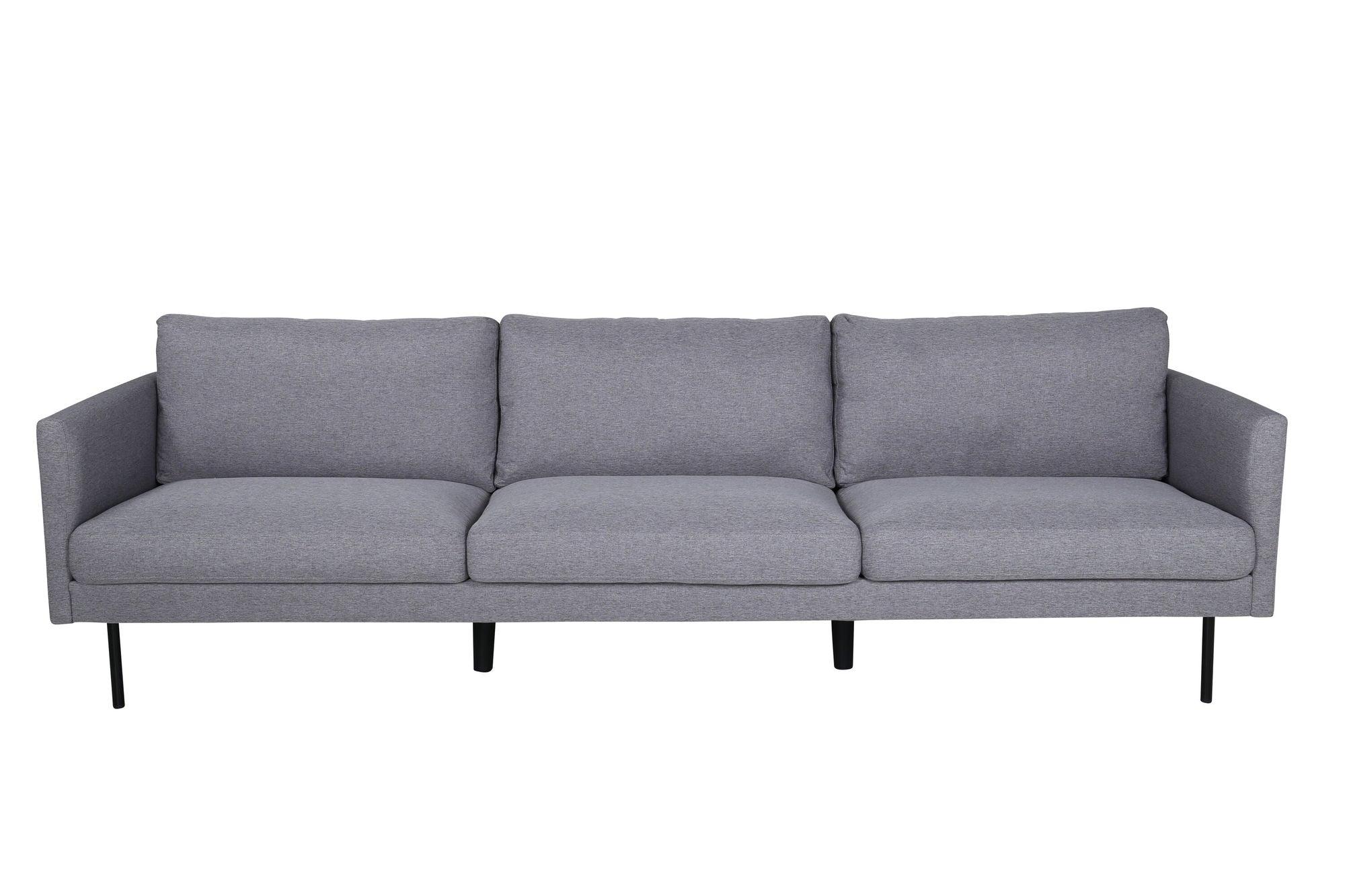 Venture Home Zoom 3-seat Sofa - Black / Steel Grey Fabric