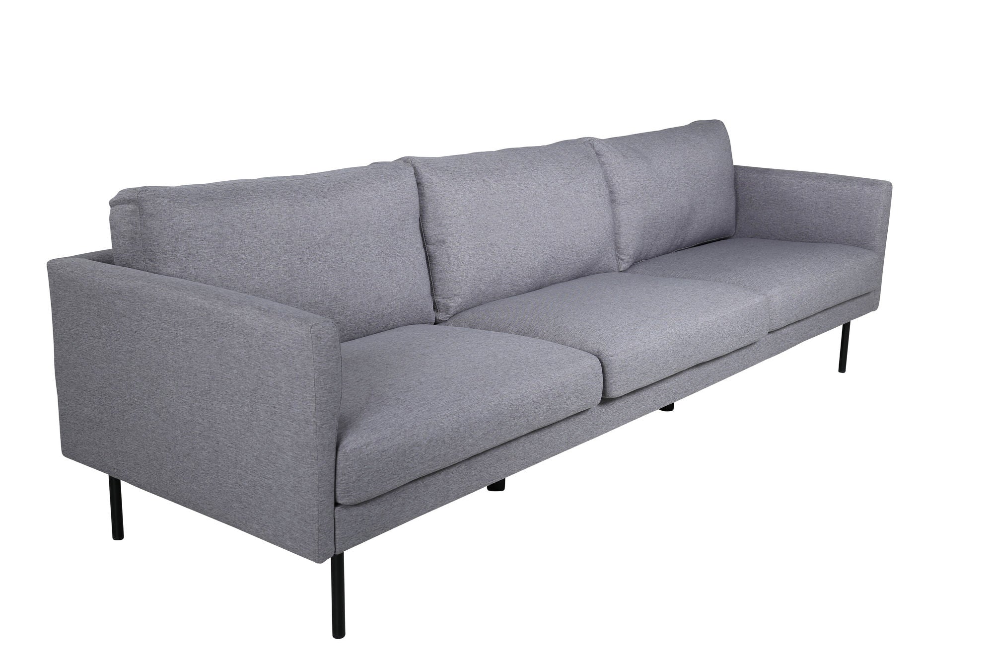 Venture Home Zoom 3-seat Sofa - Black / Steel Grey Fabric