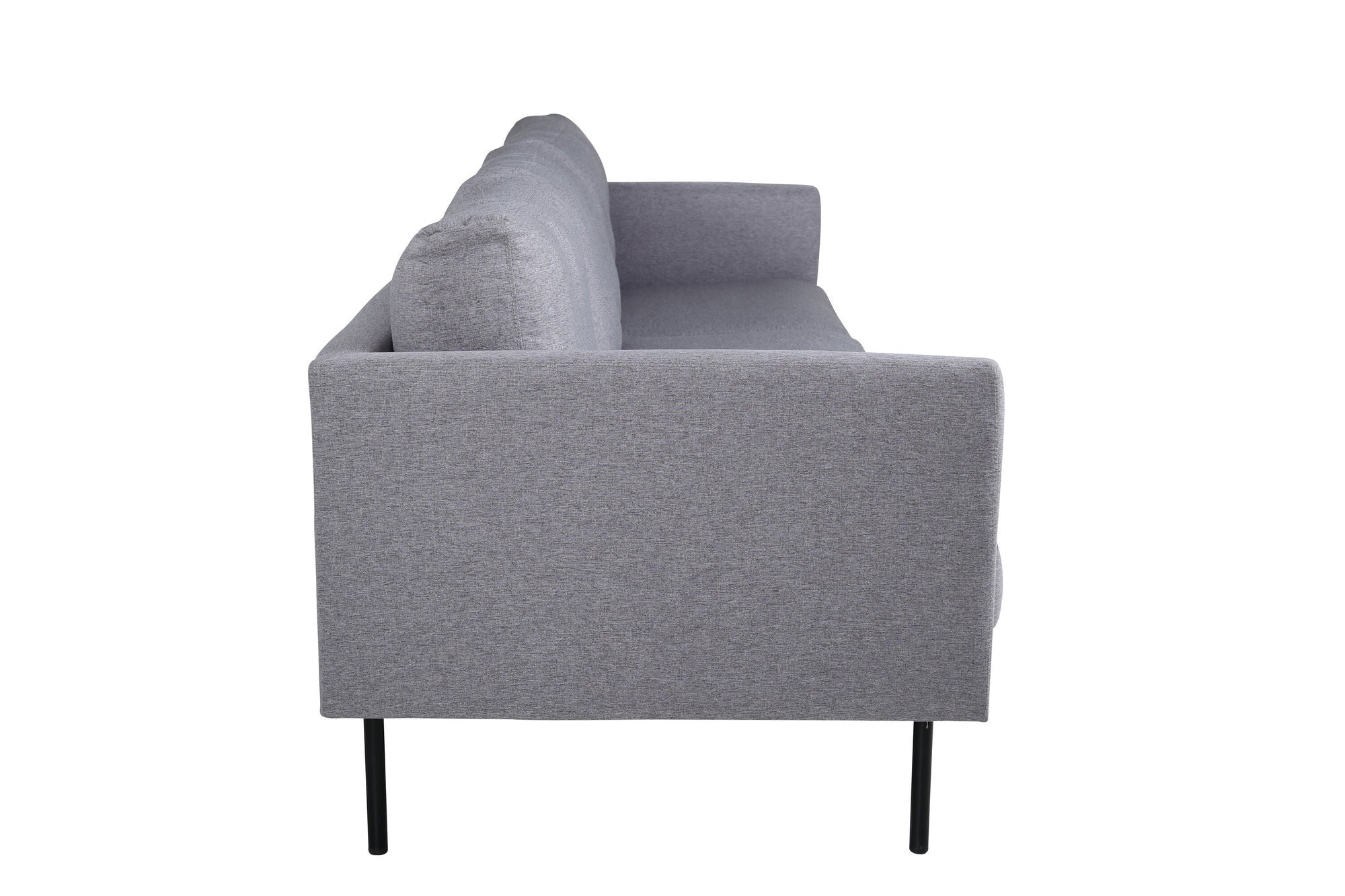 Venture Home Zoom 3-seat Sofa - Black / Steel Grey Fabric