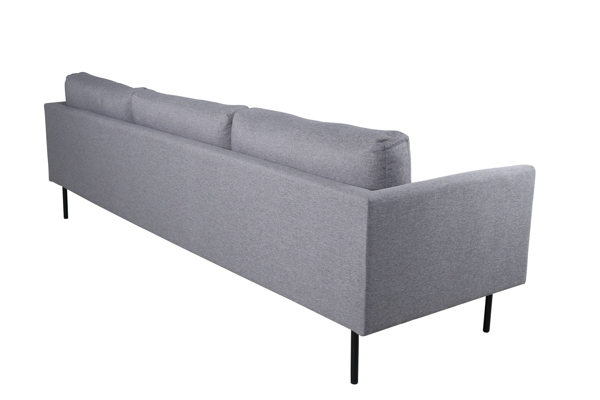 Venture Home Zoom 3-seat Sofa - Black / Steel Grey Fabric