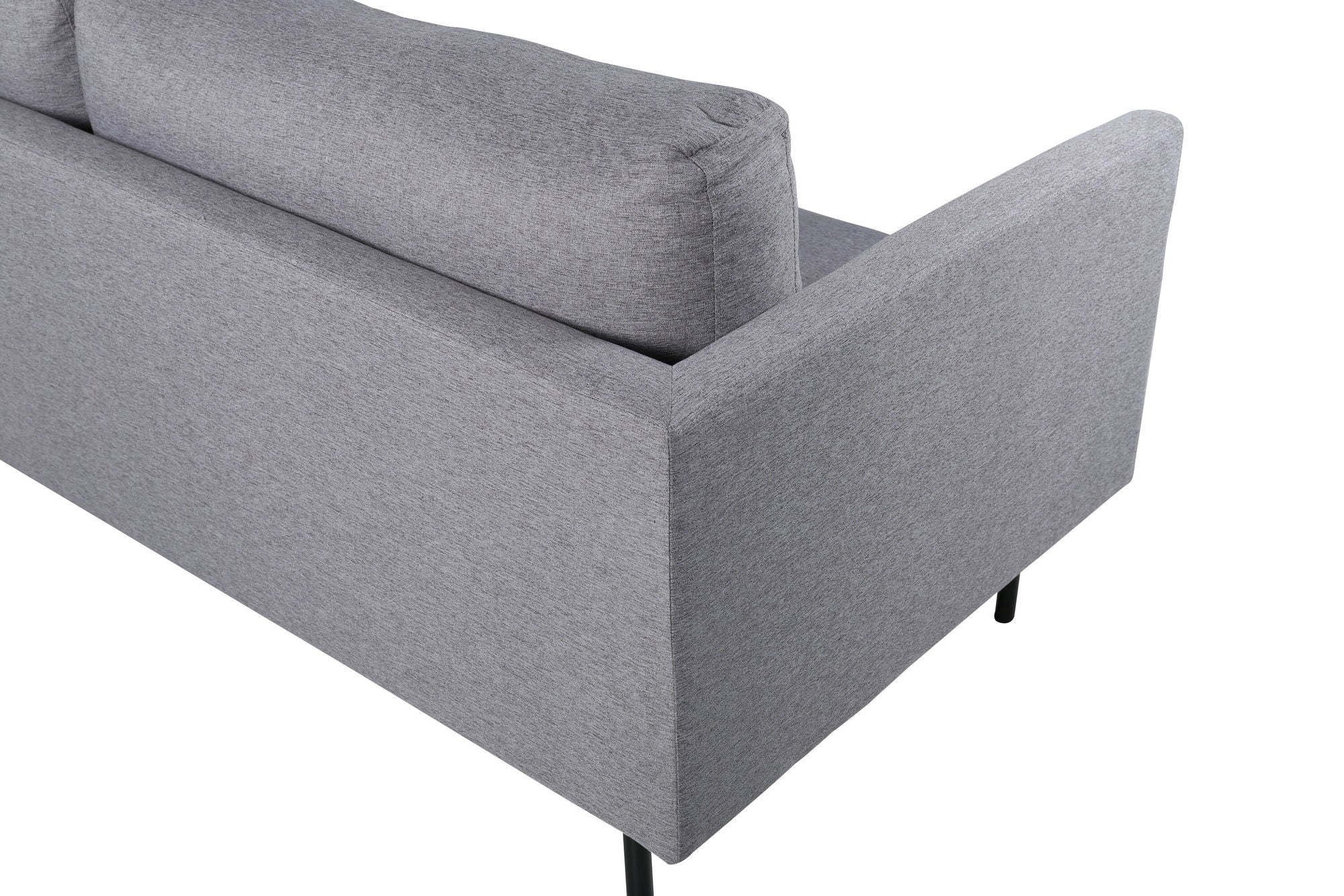 Venture Home Zoom 3-seat Sofa - Black / Steel Grey Fabric
