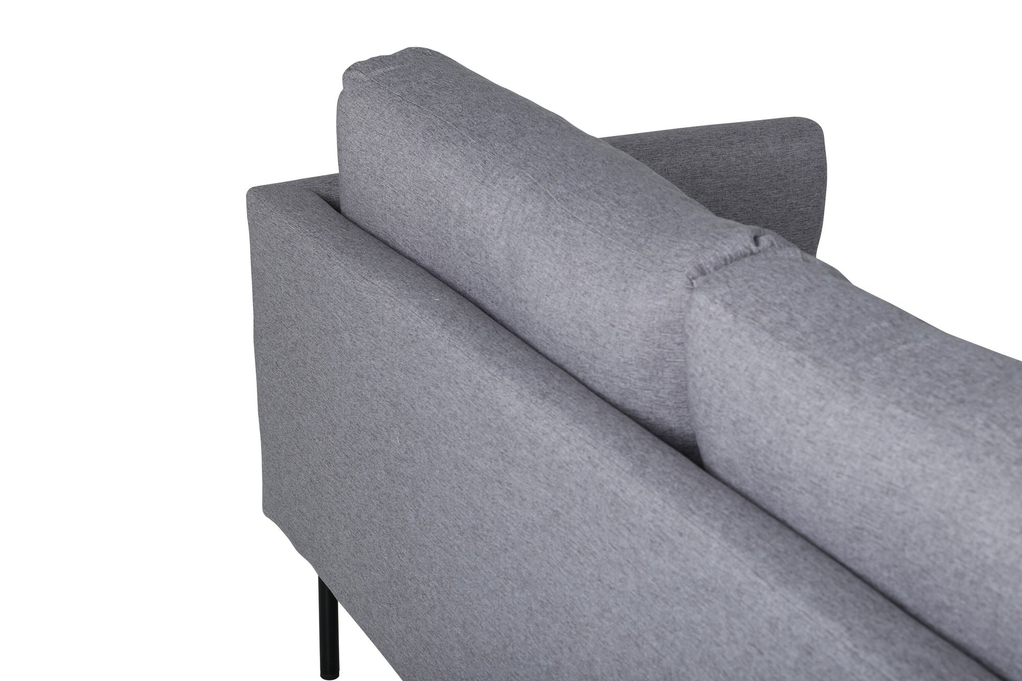 Venture Home Zoom 3-seat Sofa - Black / Steel Grey Fabric