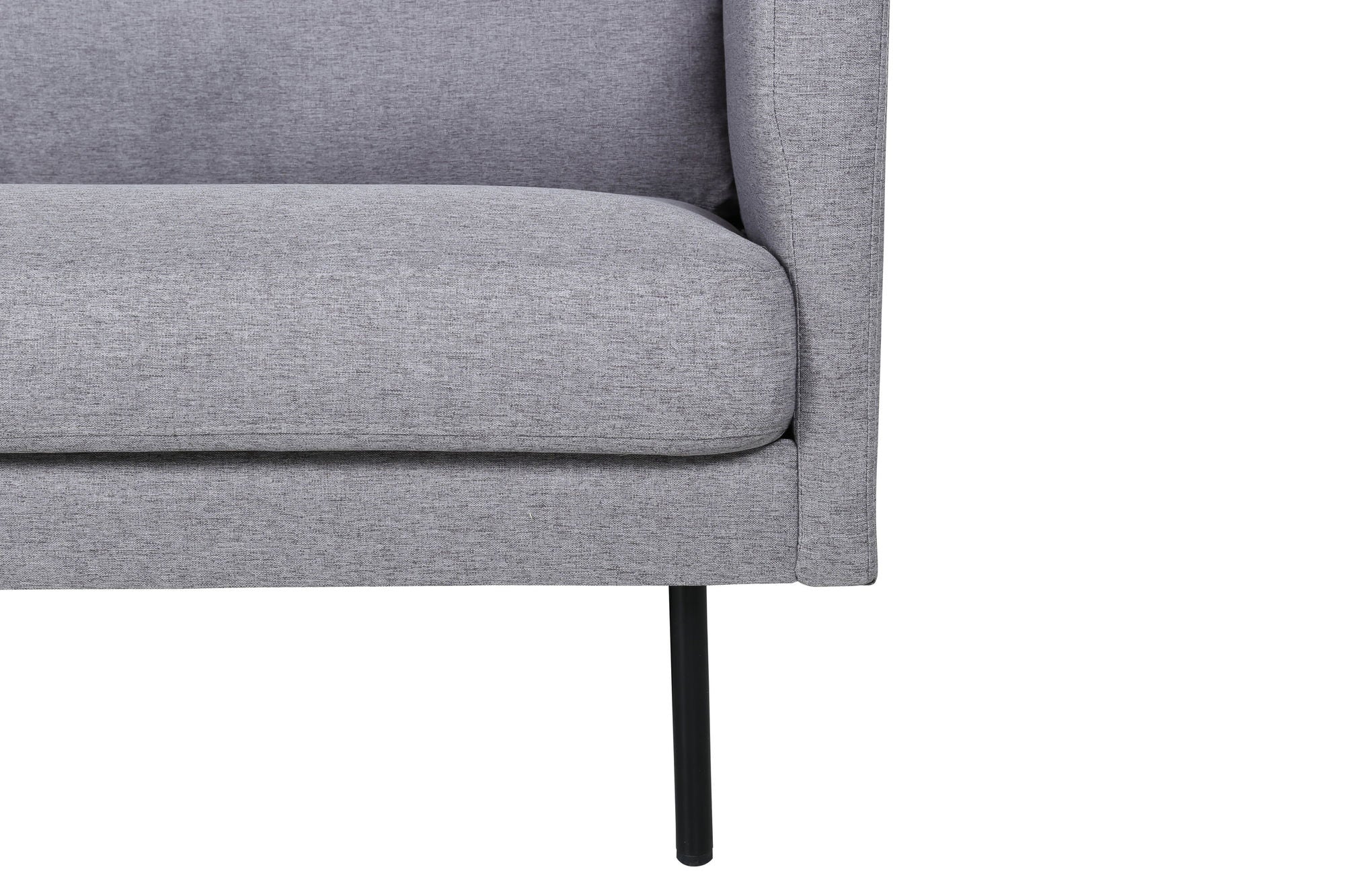 Venture Home Zoom 3-seat Sofa - Black / Steel Grey Fabric