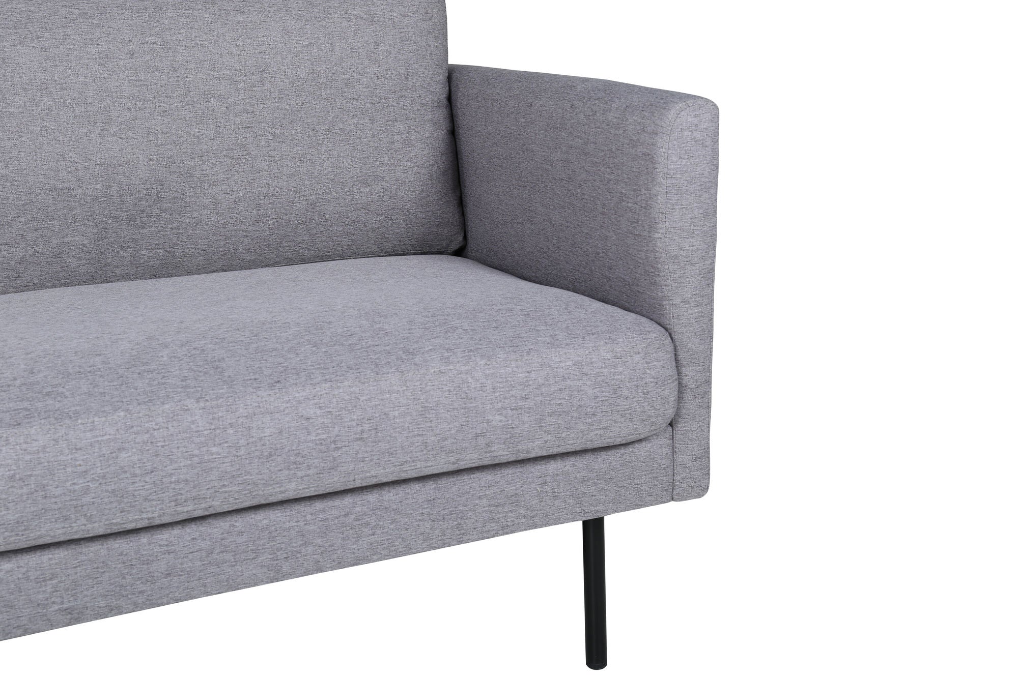 Venture Home Zoom 3-seat Sofa - Black / Steel Grey Fabric