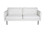 Venture Home Zoom 2-seat sofa - Black / Light Beige Fabric