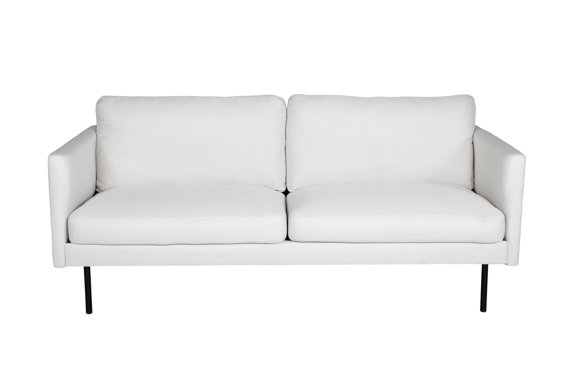 Venture Home Zoom 2-seat sofa - Black / Light Beige Fabric
