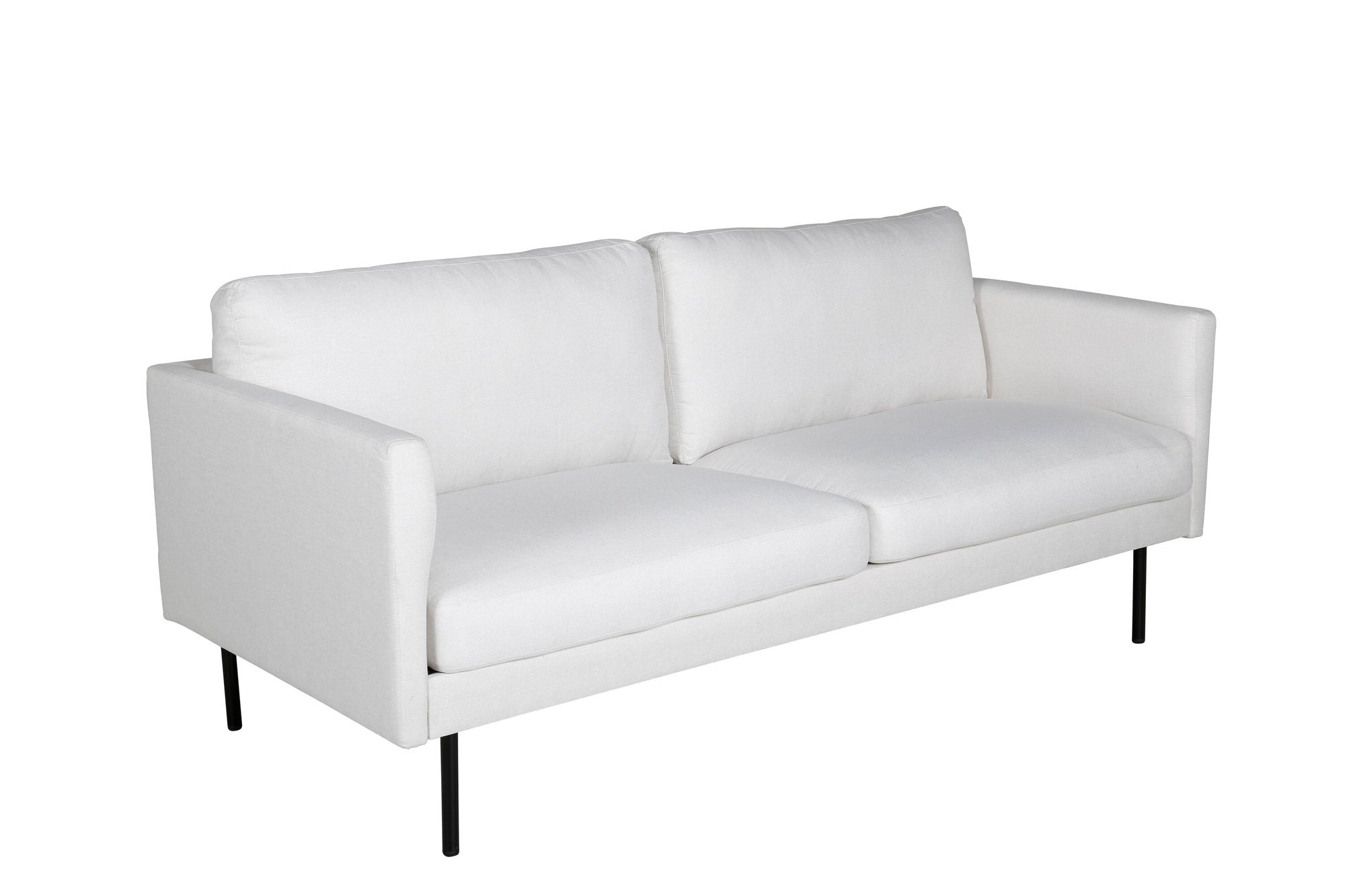 Venture Home Zoom 2-seat sofa - Black / Light Beige Fabric
