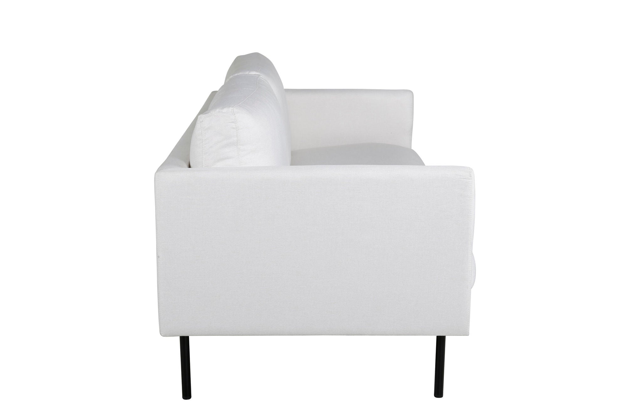 Venture Home Zoom 2-seat sofa - Black / Light Beige Fabric