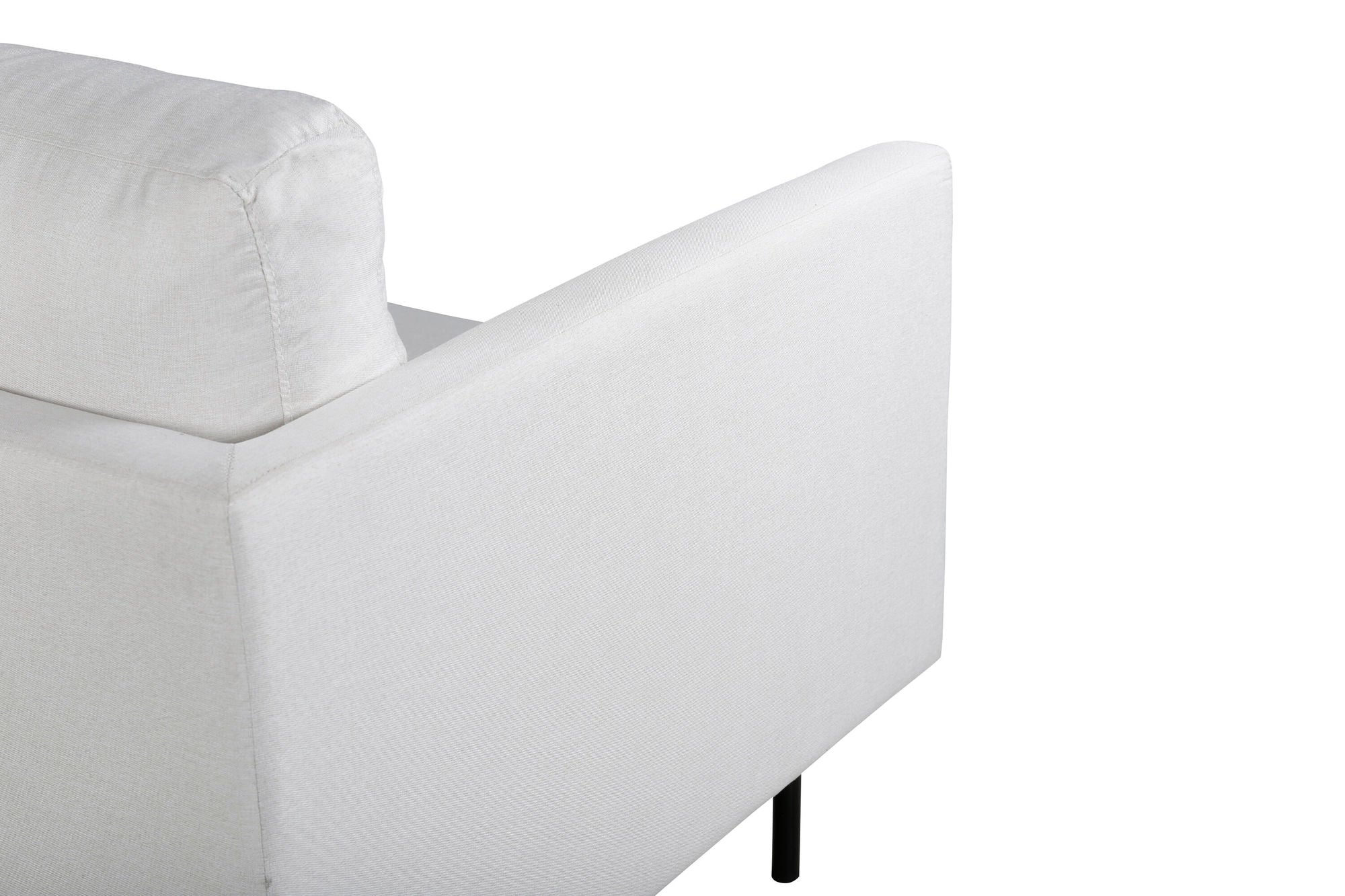 Venture Home Zoom 2-seat sofa - Black / Light Beige Fabric