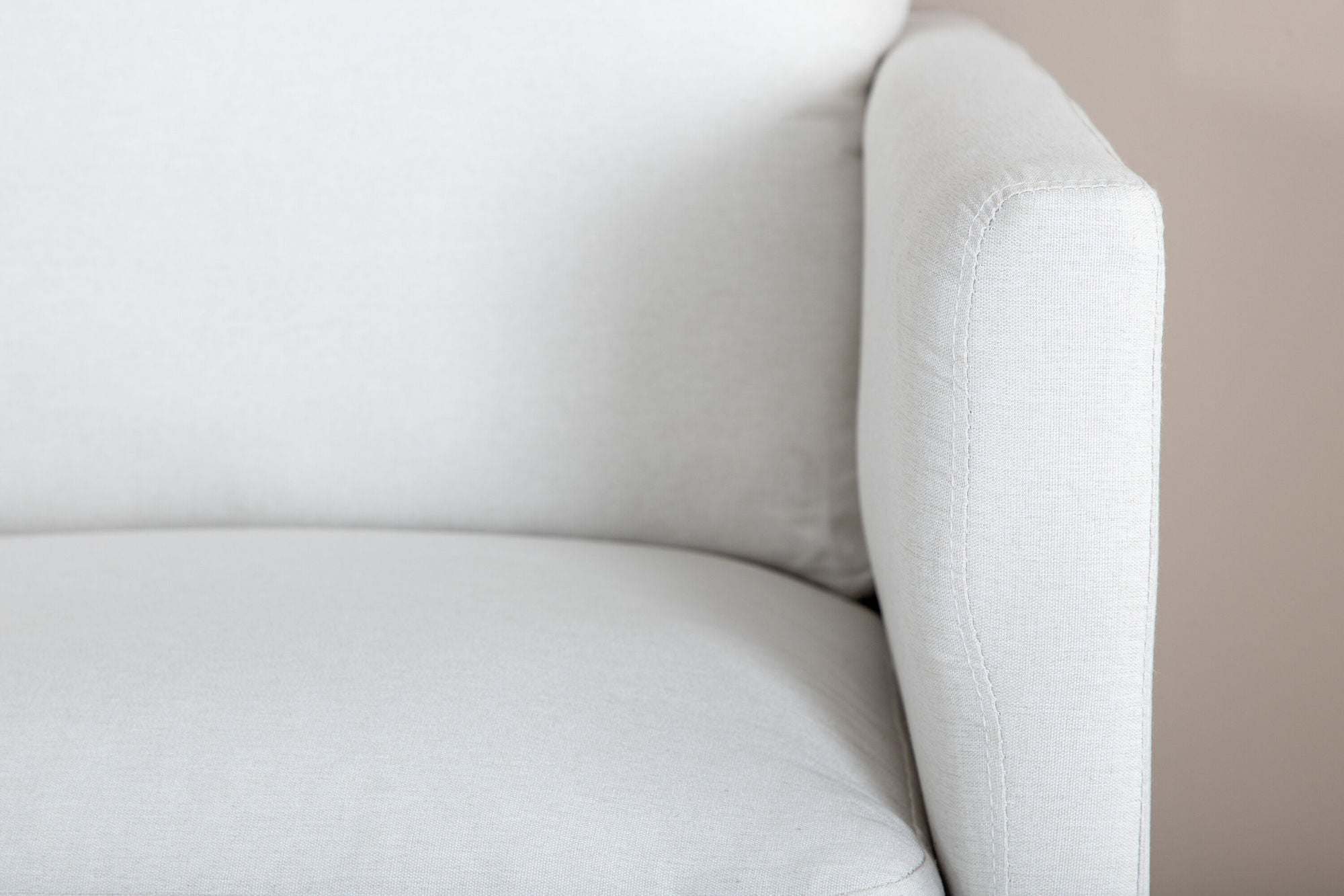 Venture Home Zoom 2-seat sofa - Black / Light Beige Fabric
