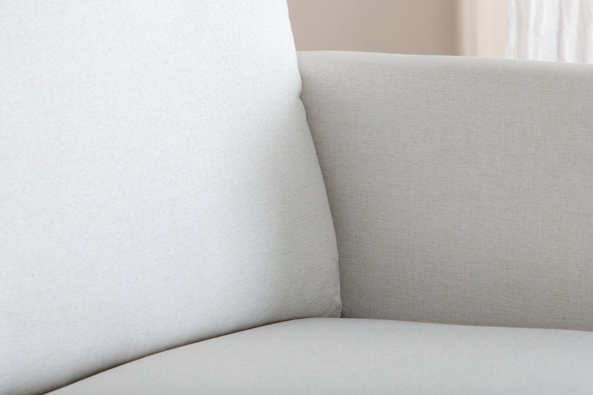 Venture Home Zoom 2-seat sofa - Black / Light Beige Fabric