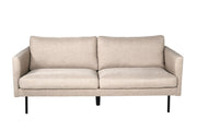 Venture Home Zoom 2-seat sofa - Black / Brown Fabric