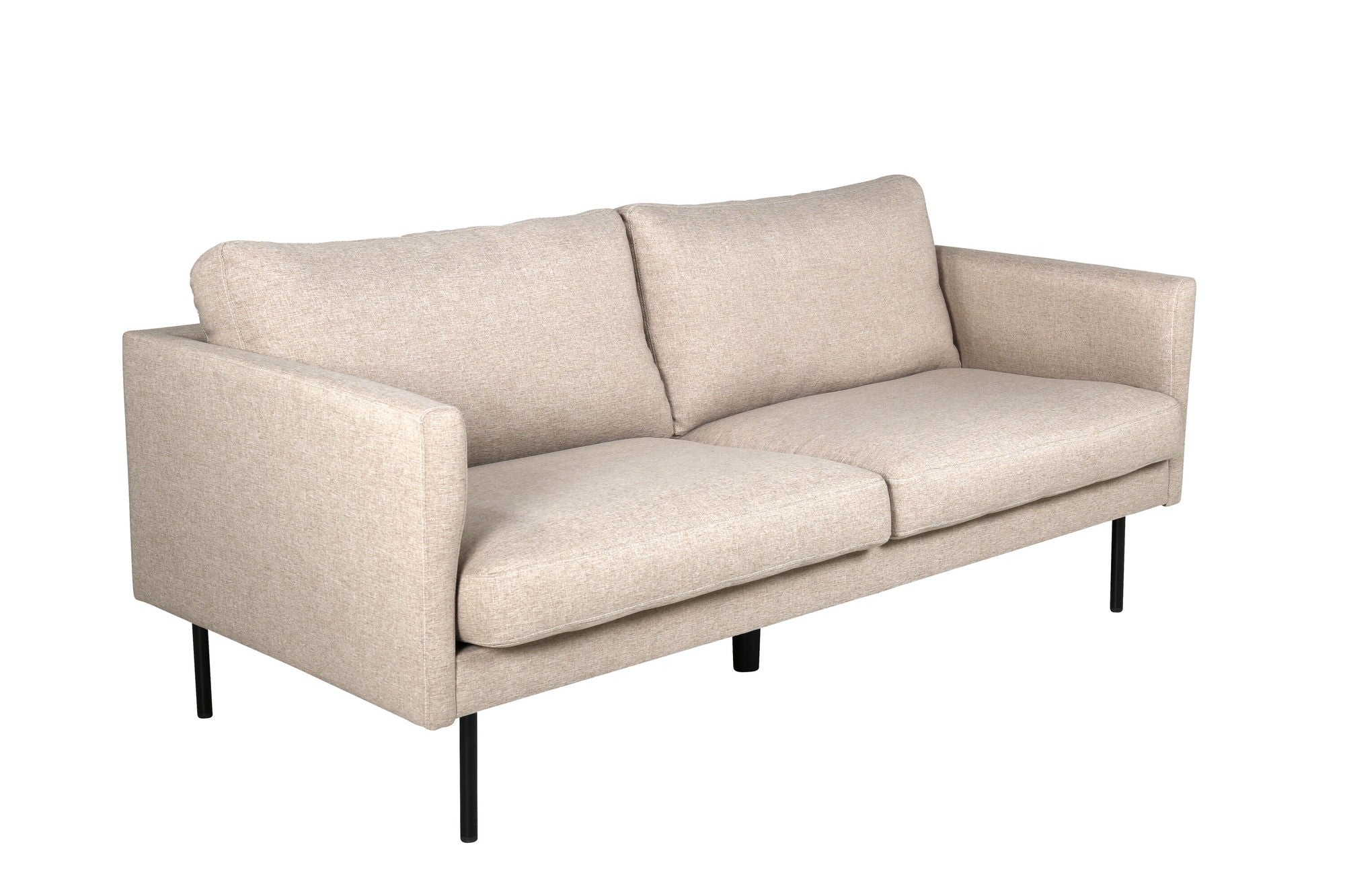 Venture Home Zoom 2-seat sofa - Black / Brown Fabric