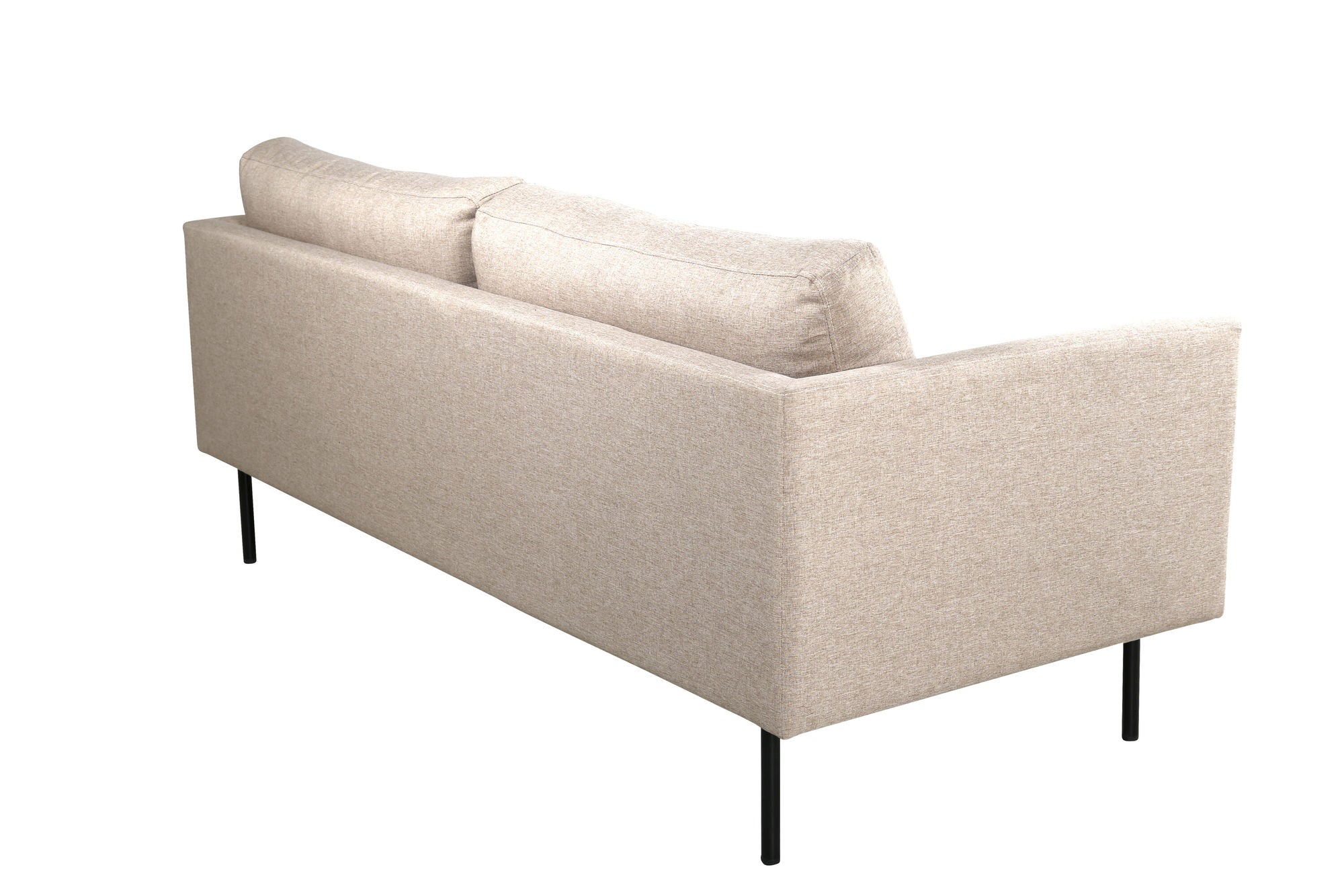 Venture Home Zoom 2-seat sofa - Black / Brown Fabric