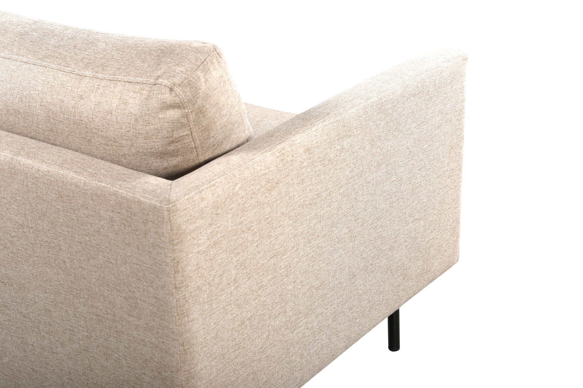 Venture Home Zoom 2-seat sofa - Black / Brown Fabric