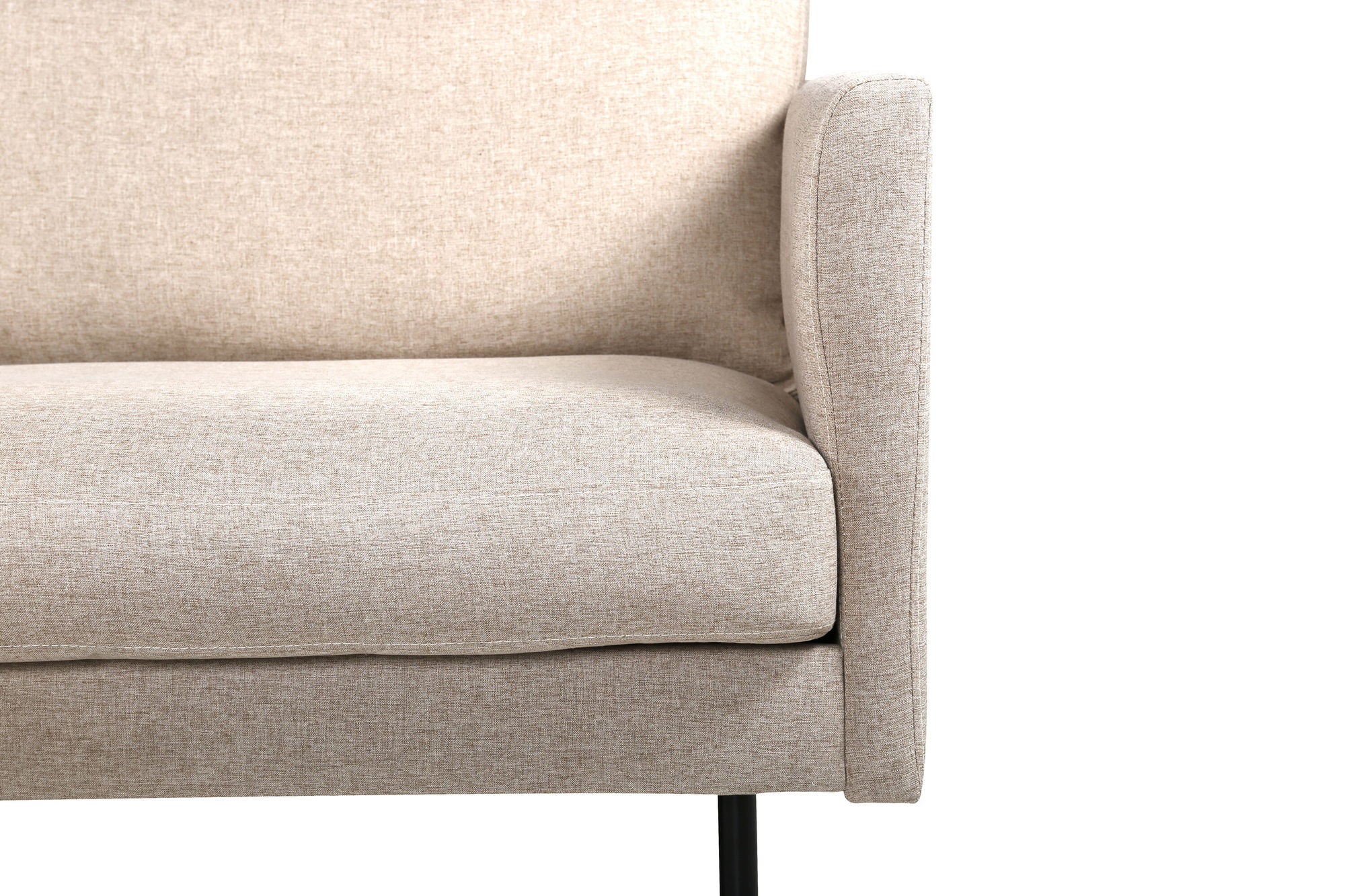 Venture Home Zoom 2-seat sofa - Black / Brown Fabric