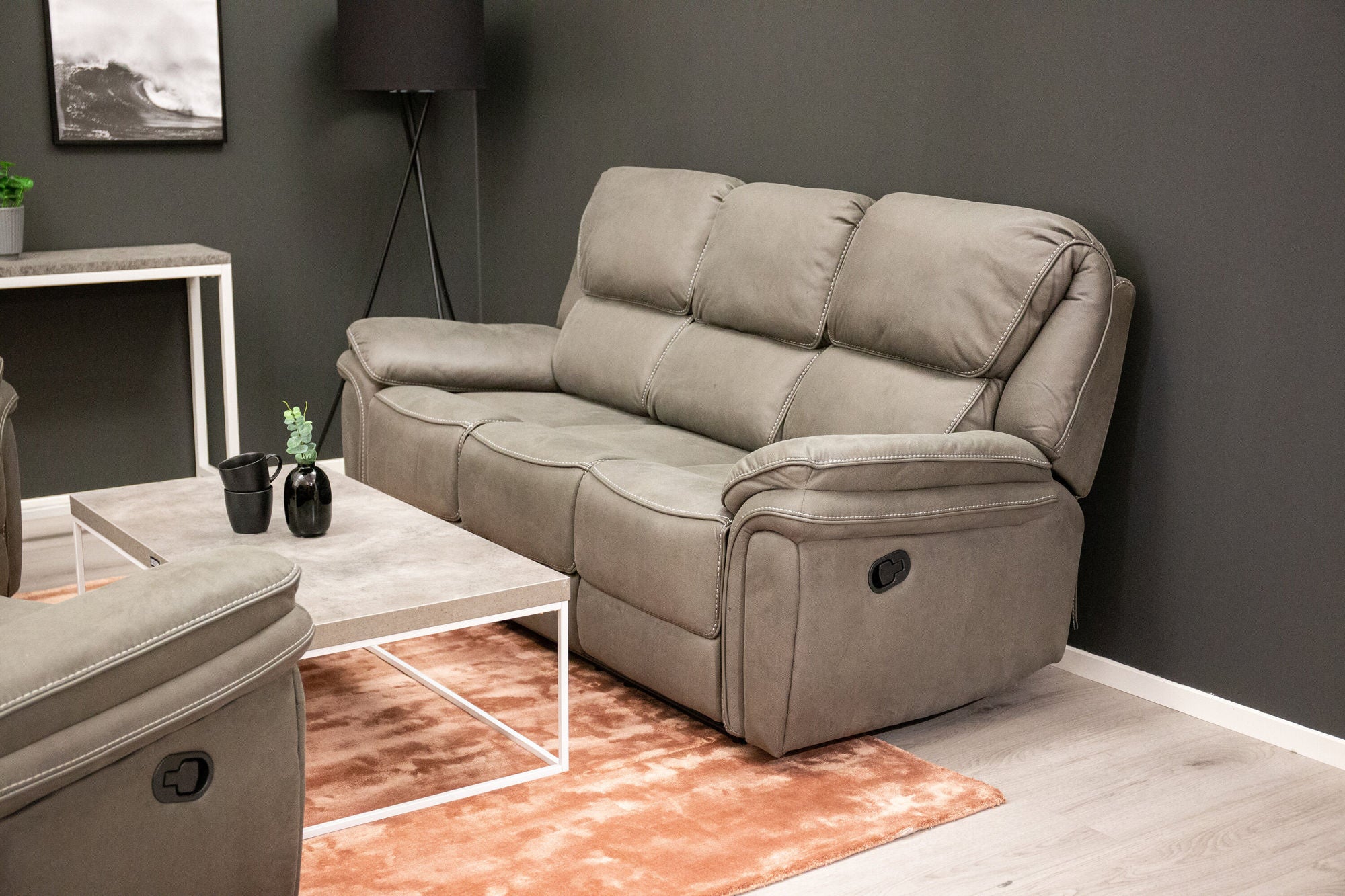 Venture Home Saranda 3-sitssoffa (fällbar) - Grå