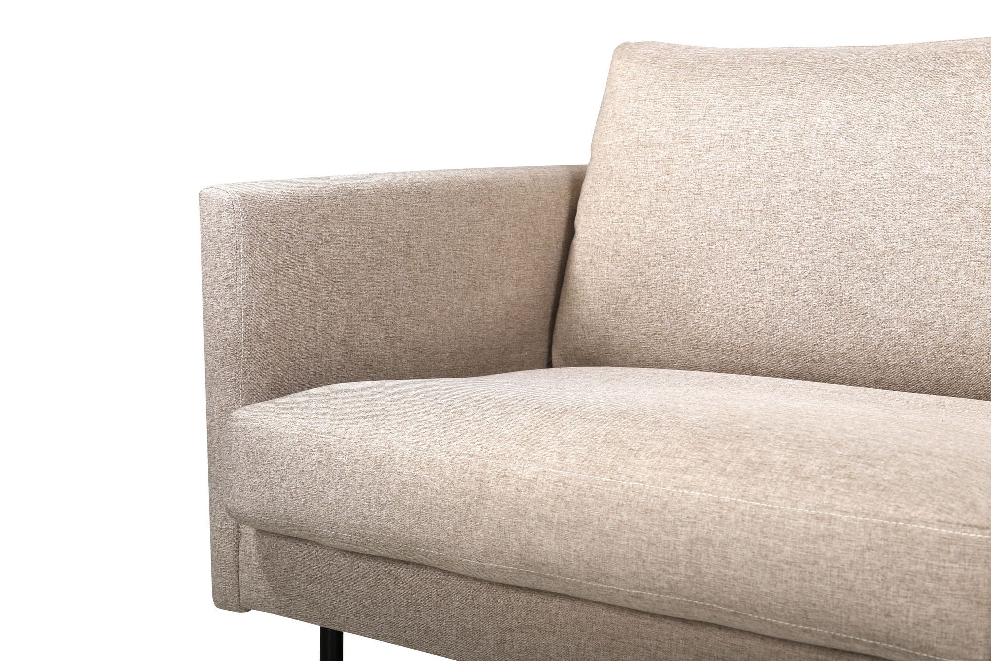Venture Home Zoom 2-seat sofa - Black / Brown Fabric