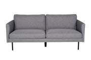 Venture Home Zoom 2-seat sofa - Black / Steel Grey Fabric