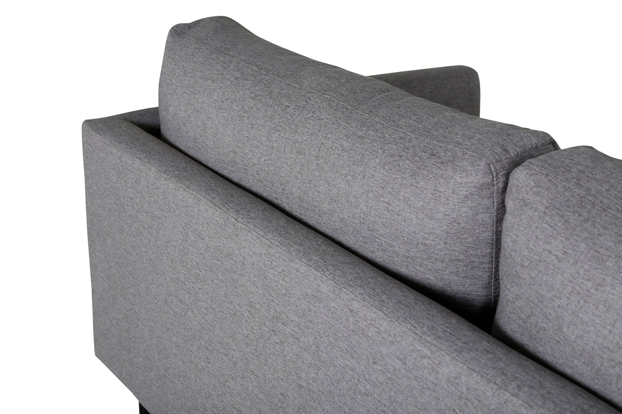 Venture Home Zoom 2-seat sofa - Black / Steel Grey Fabric
