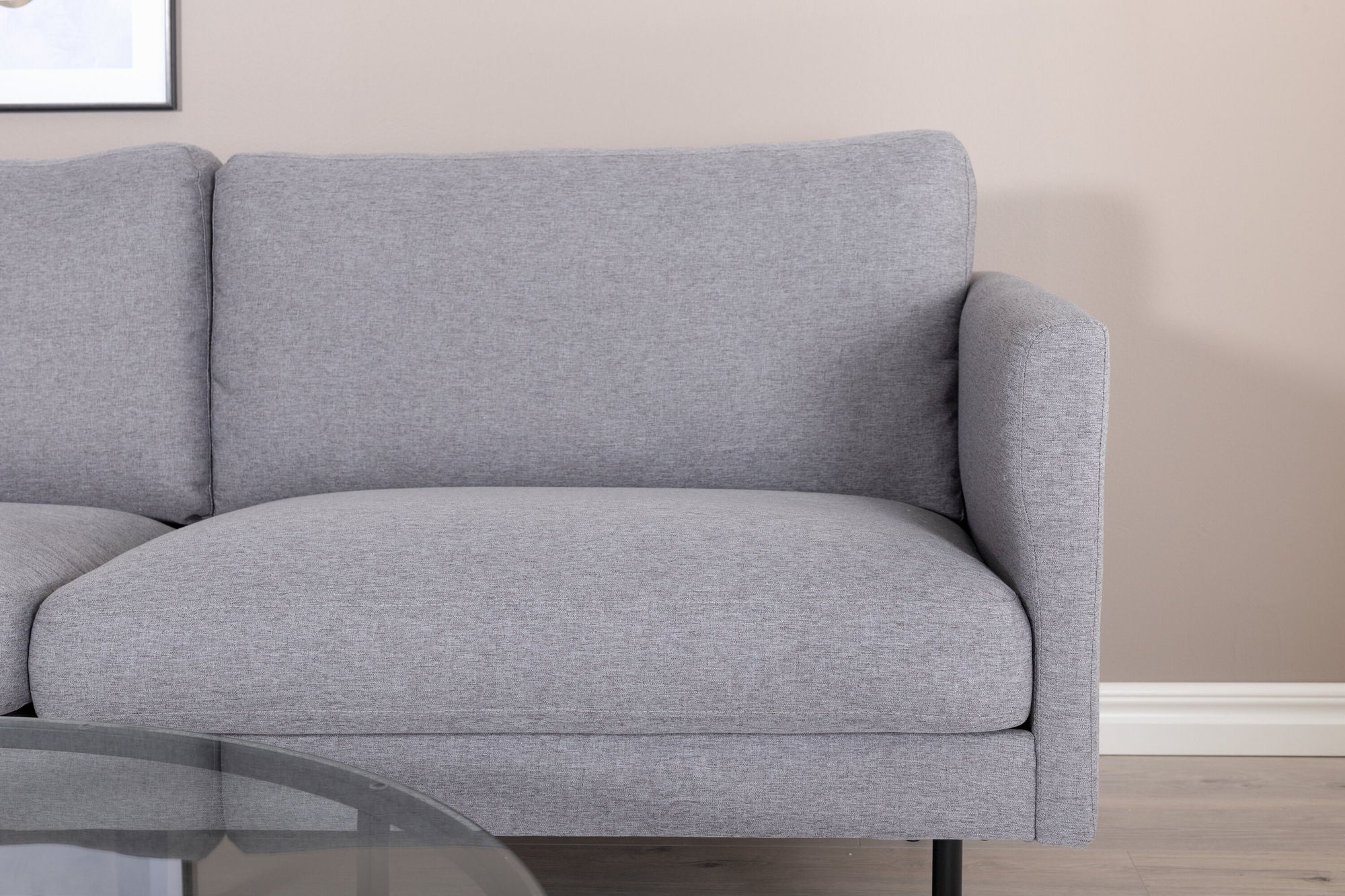 Venture Home Zoom 2-seat sofa - Black / Steel Grey Fabric