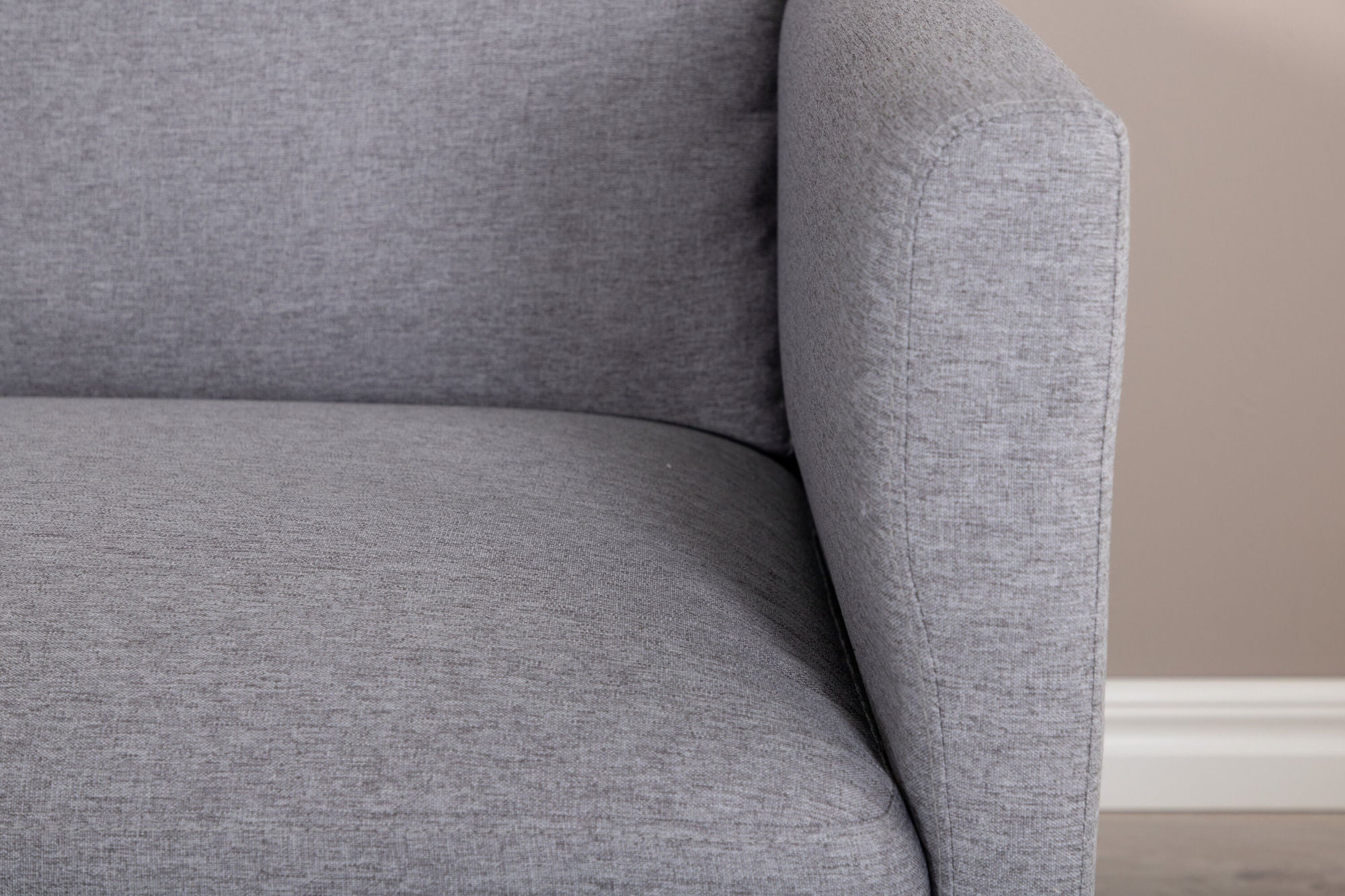 Venture Home Zoom 2-seat sofa - Black / Steel Grey Fabric