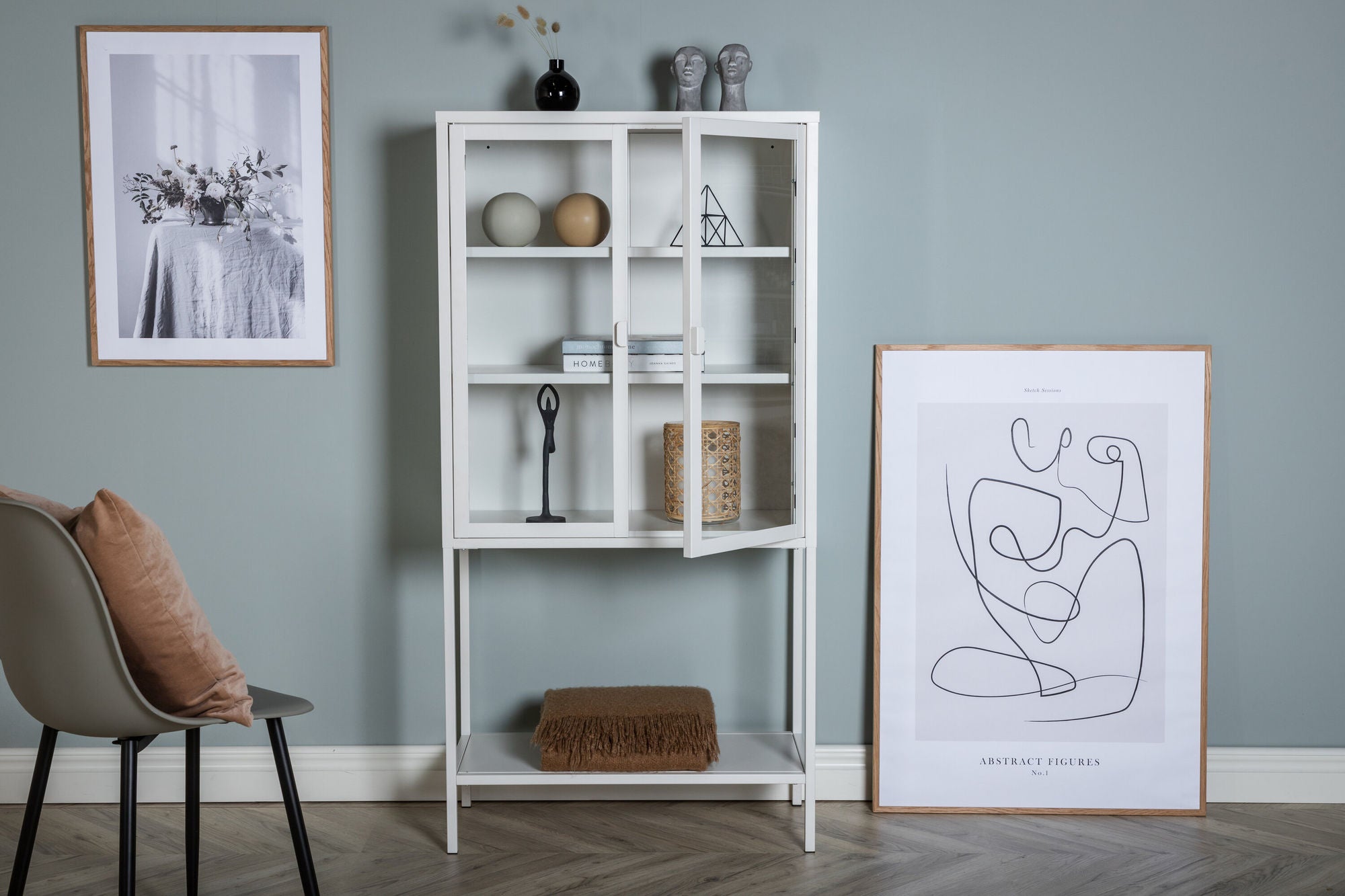 Venture Home Misha - High Wide Skænk w shelf - White - Ersätts av 25359-201