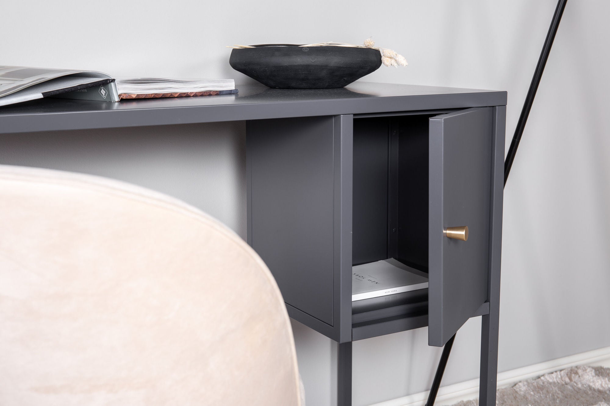 Venture Home Bakal - skrivebord - Light Grey