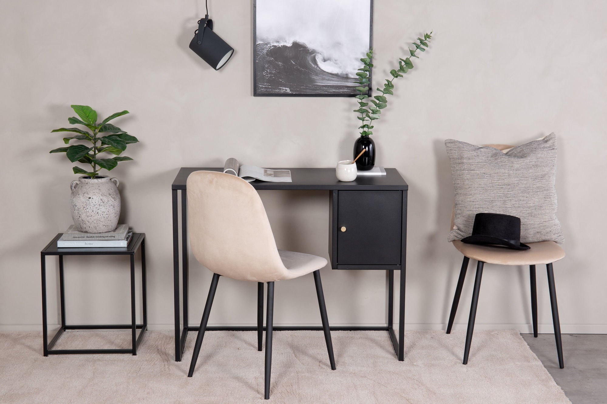 Venture Home Bakal - skrivebord - Black - Ersätts av 28070-208