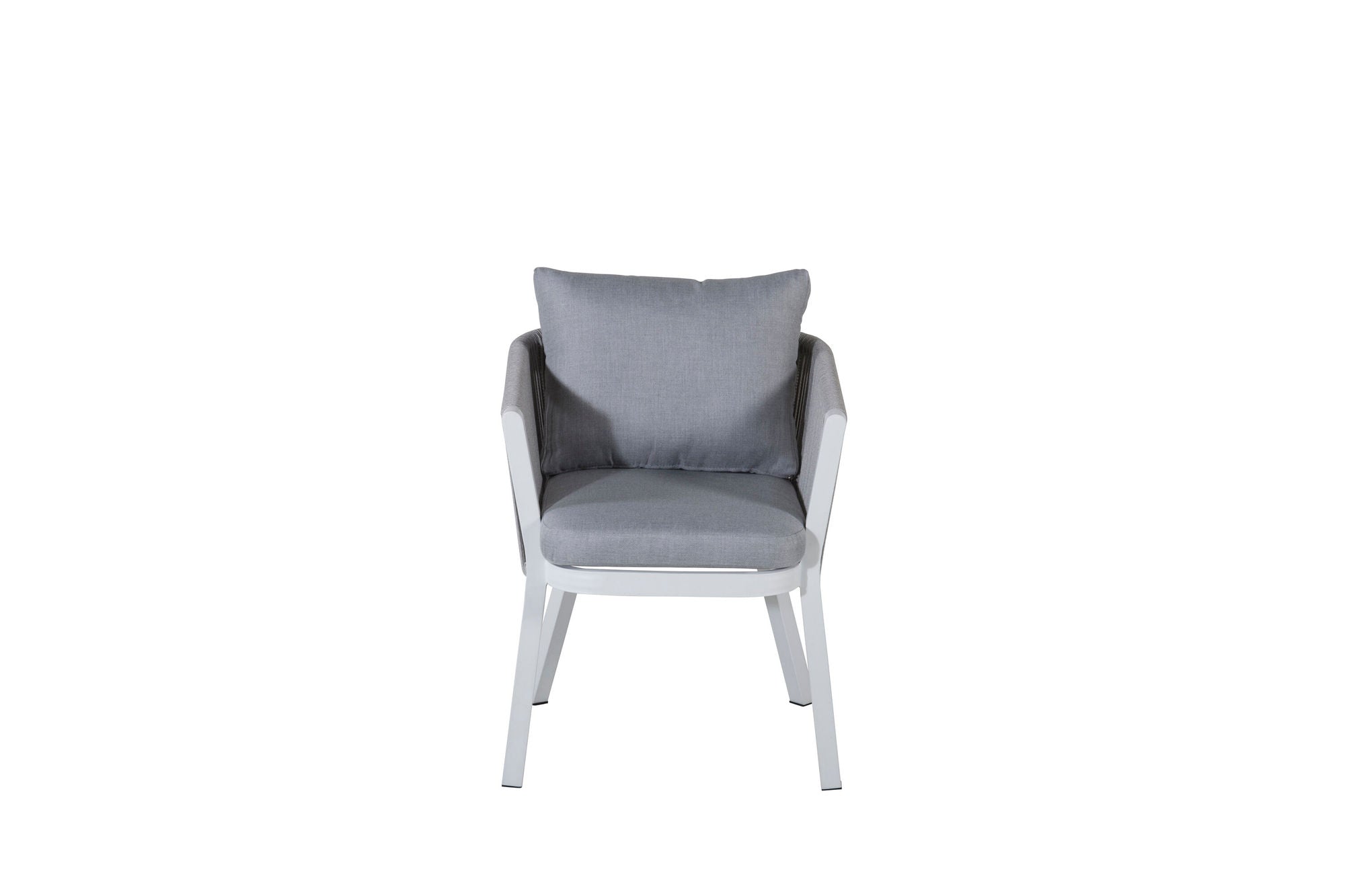 Venture Home Virya Spisebordsstol 2-pack - White Alu / Grey Cushion