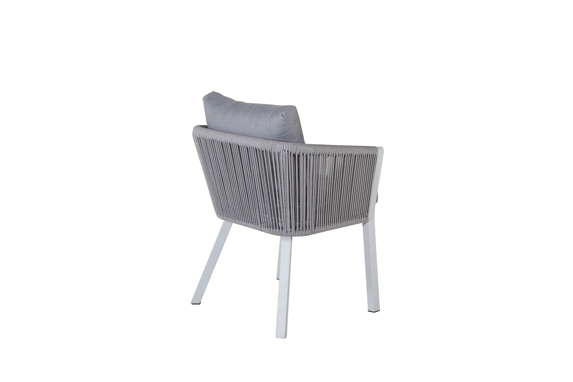 Venture Home Virya Spisebordsstol 2-pack - White Alu / Grey Cushion