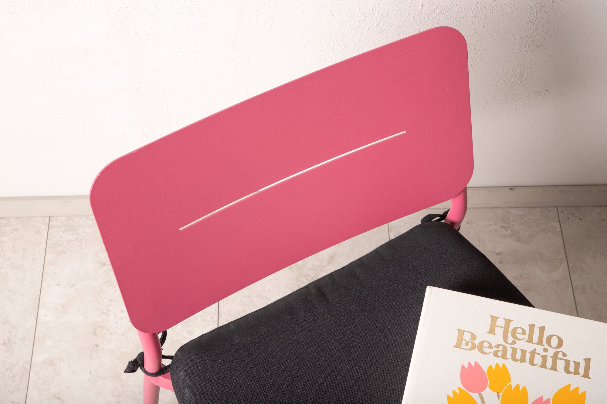 Venture Home Lina Lounge stol 2-pack - Pink / Black Cushion