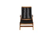 Venture Home Little John Sun Lounge - Black Rope / Acacia