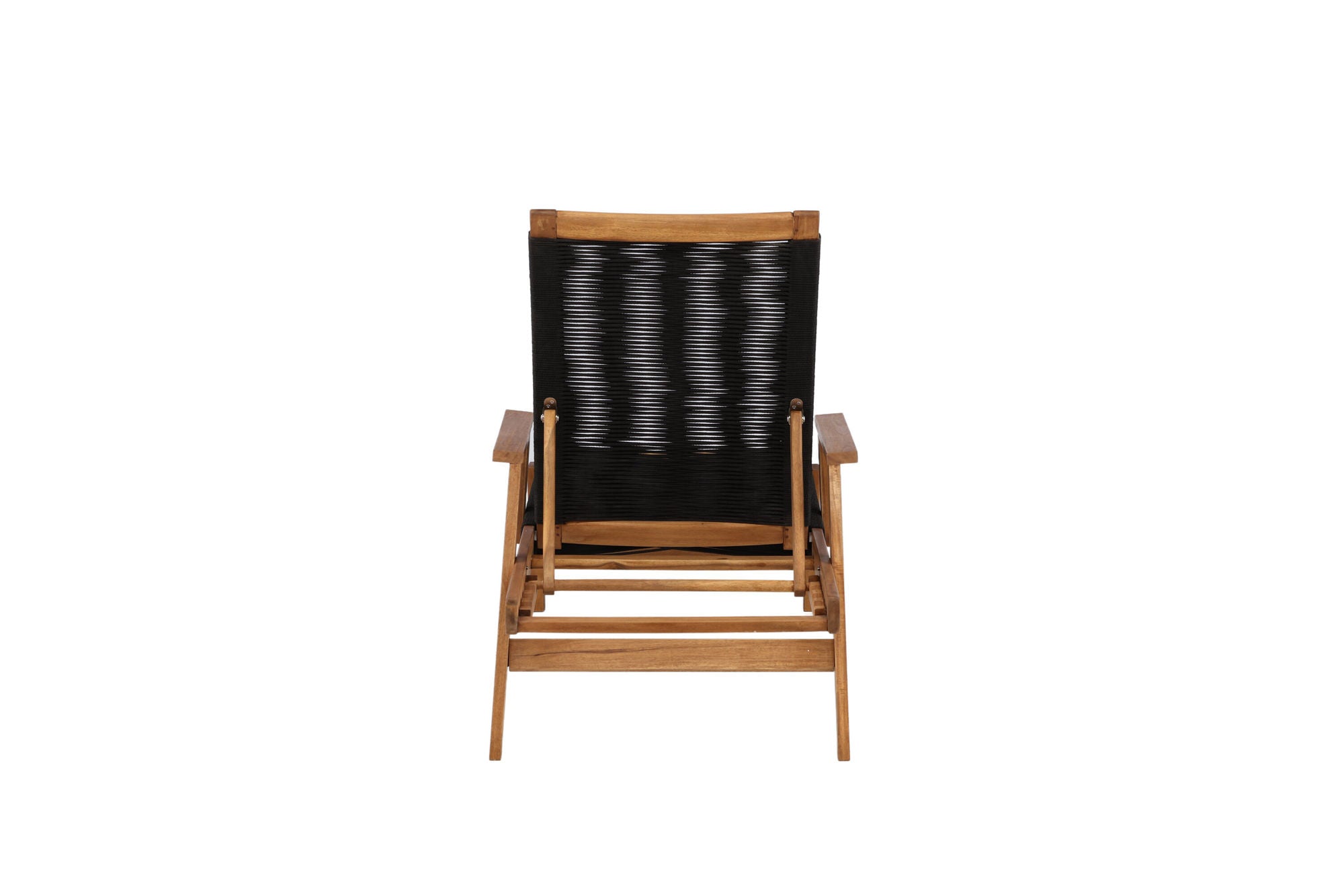 Venture Home Little John Sun Lounge - Black Rope / Acacia