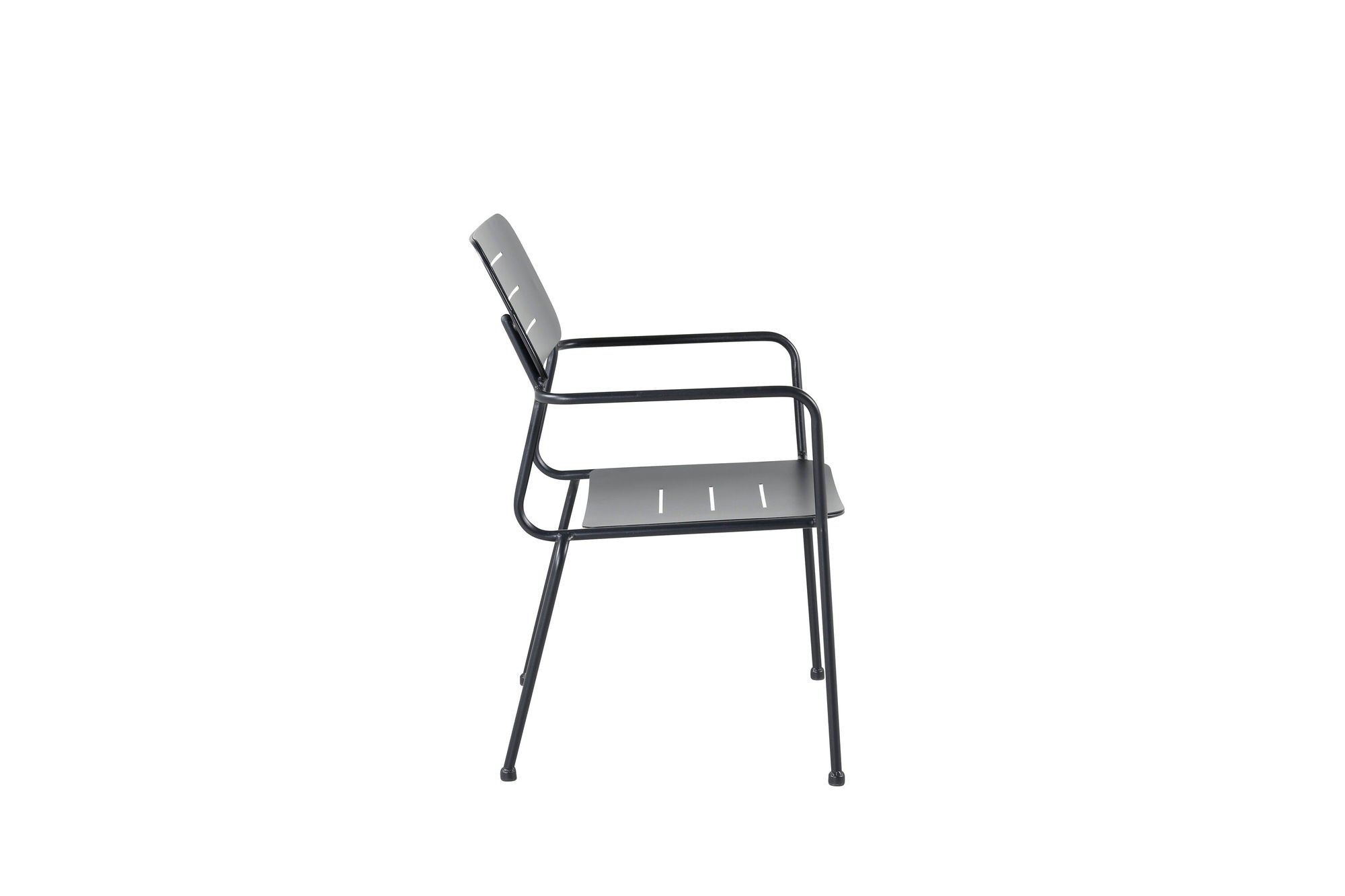 Venture Home Nicke Spisebordsstol W. Armrest 2-pack - Black Steel