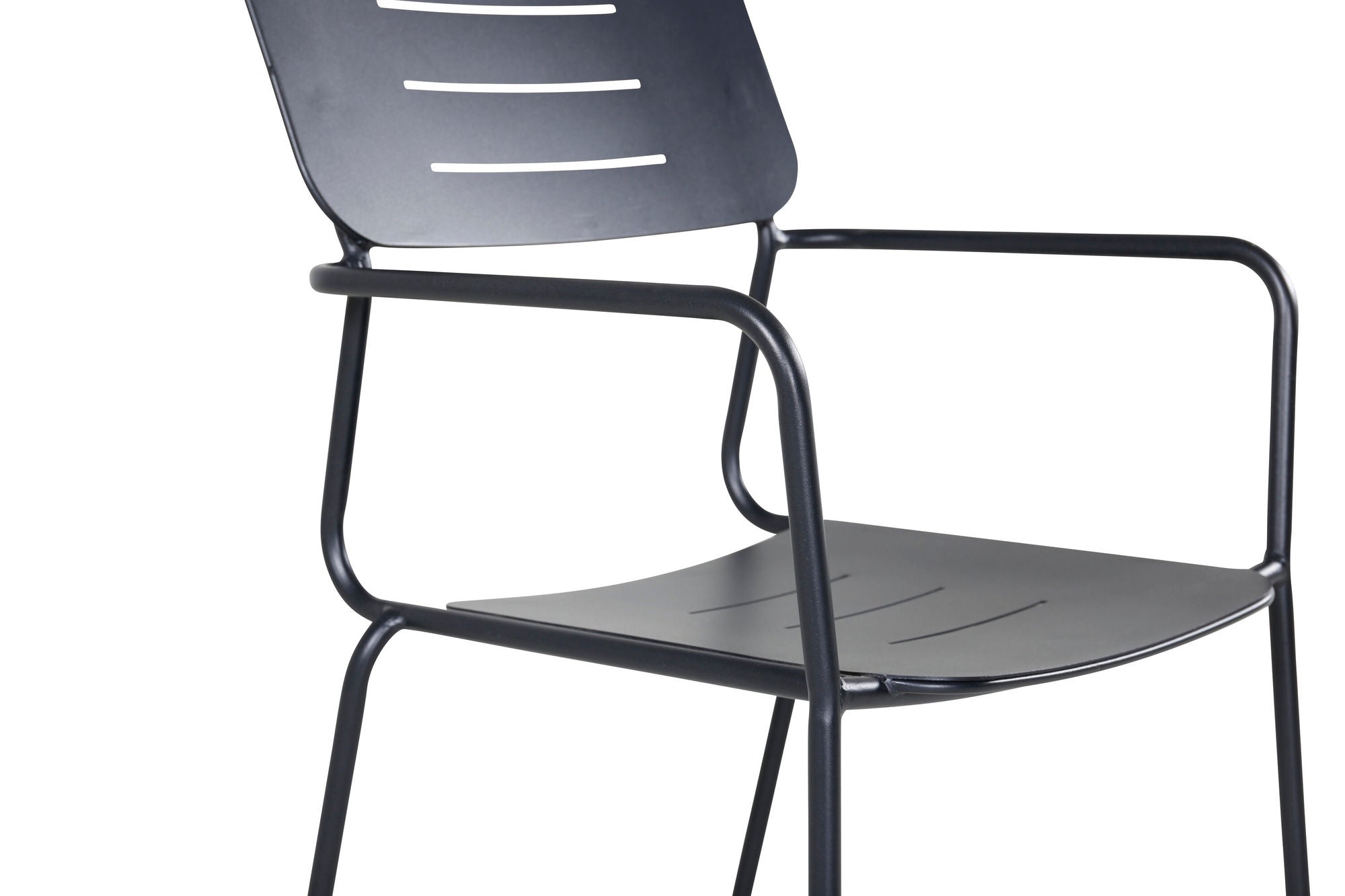 Venture Home Nicke Spisebordsstol W. Armrest 2-pack - Black Steel