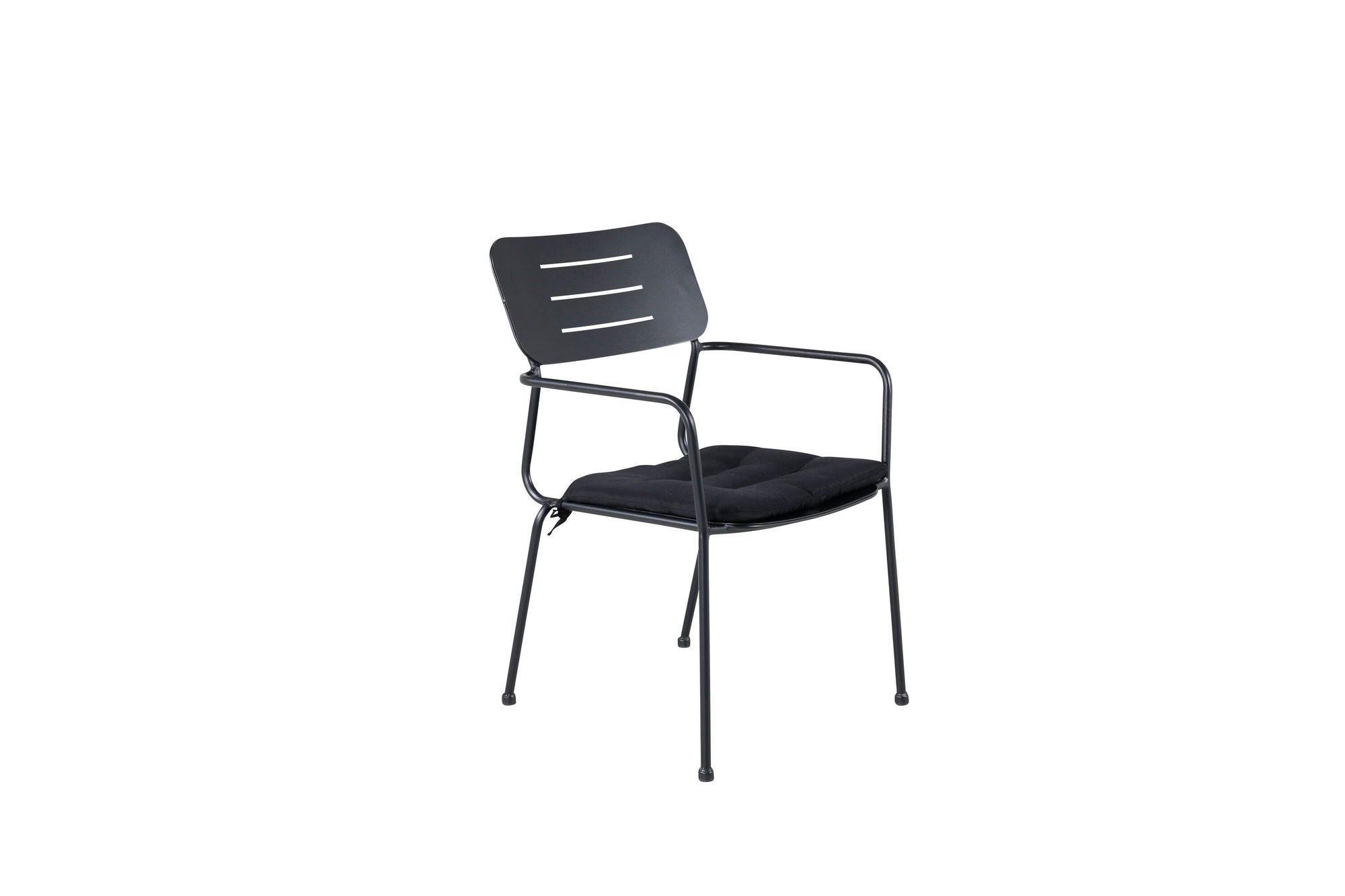 Venture Home Nicke Spisebordsstol W. Armrest 2-pack - Black Steel